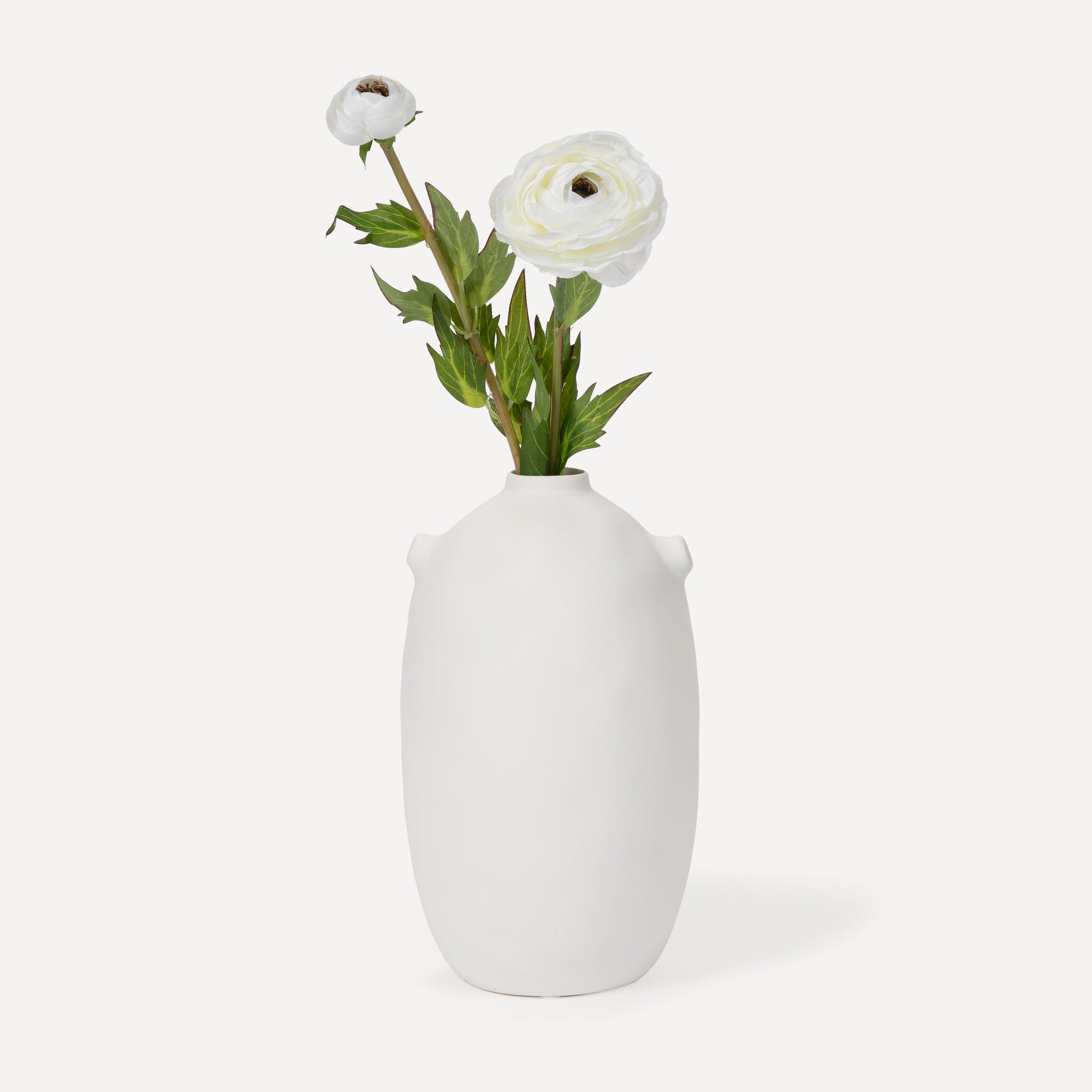 Ranunculus - Faux Flower Stems - Blush, Cream, White, Yellow, Green