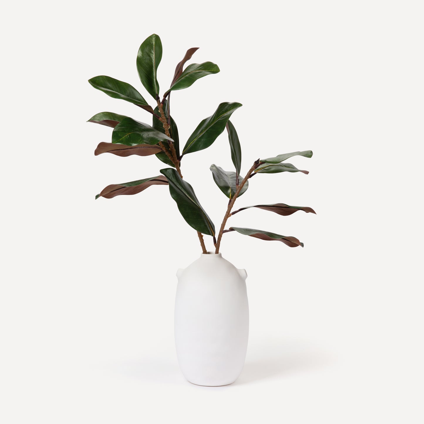 Faux Foliage Stems - Magnolia Leaf - Forest Green