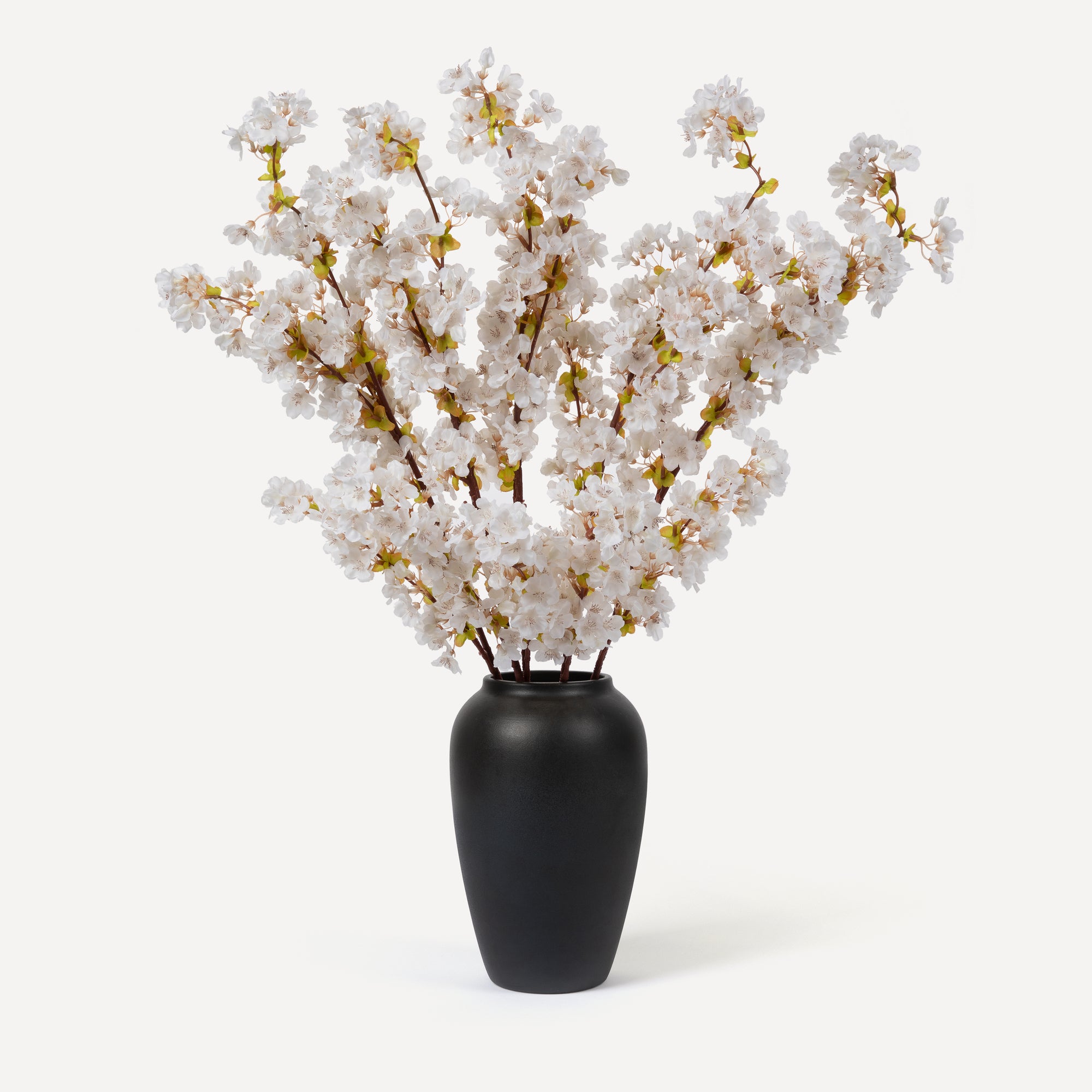 Cherry Blossoms - Faux Flower Stems - White Blush