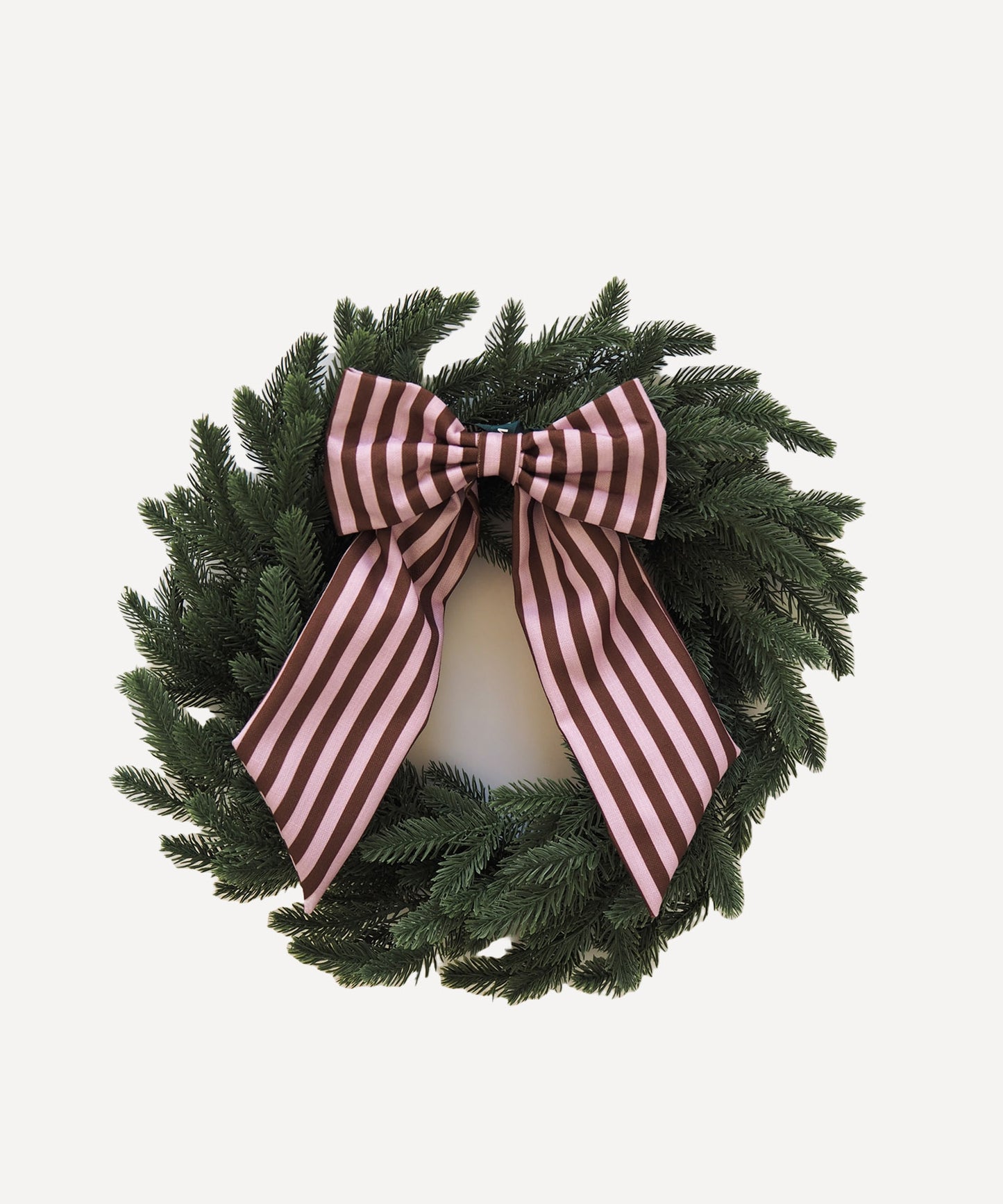 Christmas Bow - Baby Pink & Crimson