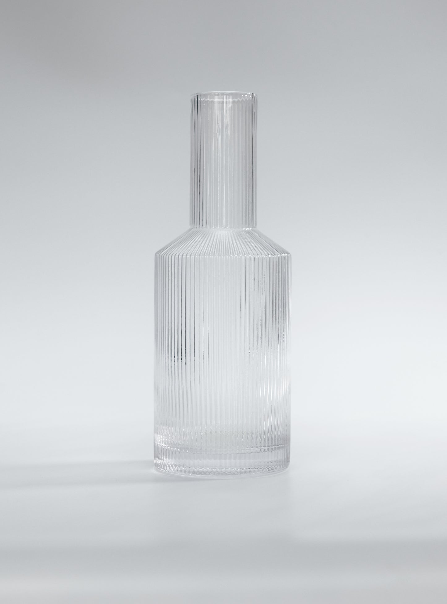 Reeded Vase / Carafe - Glass