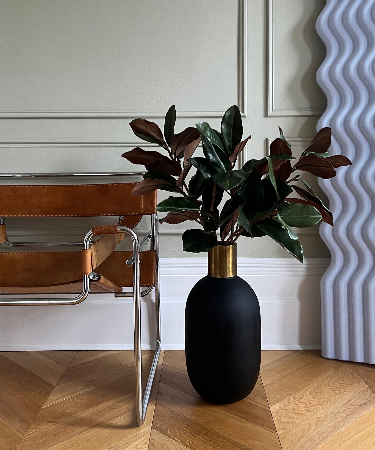 Faux Foliage Stems - Magnolia Leaf - Forest Green