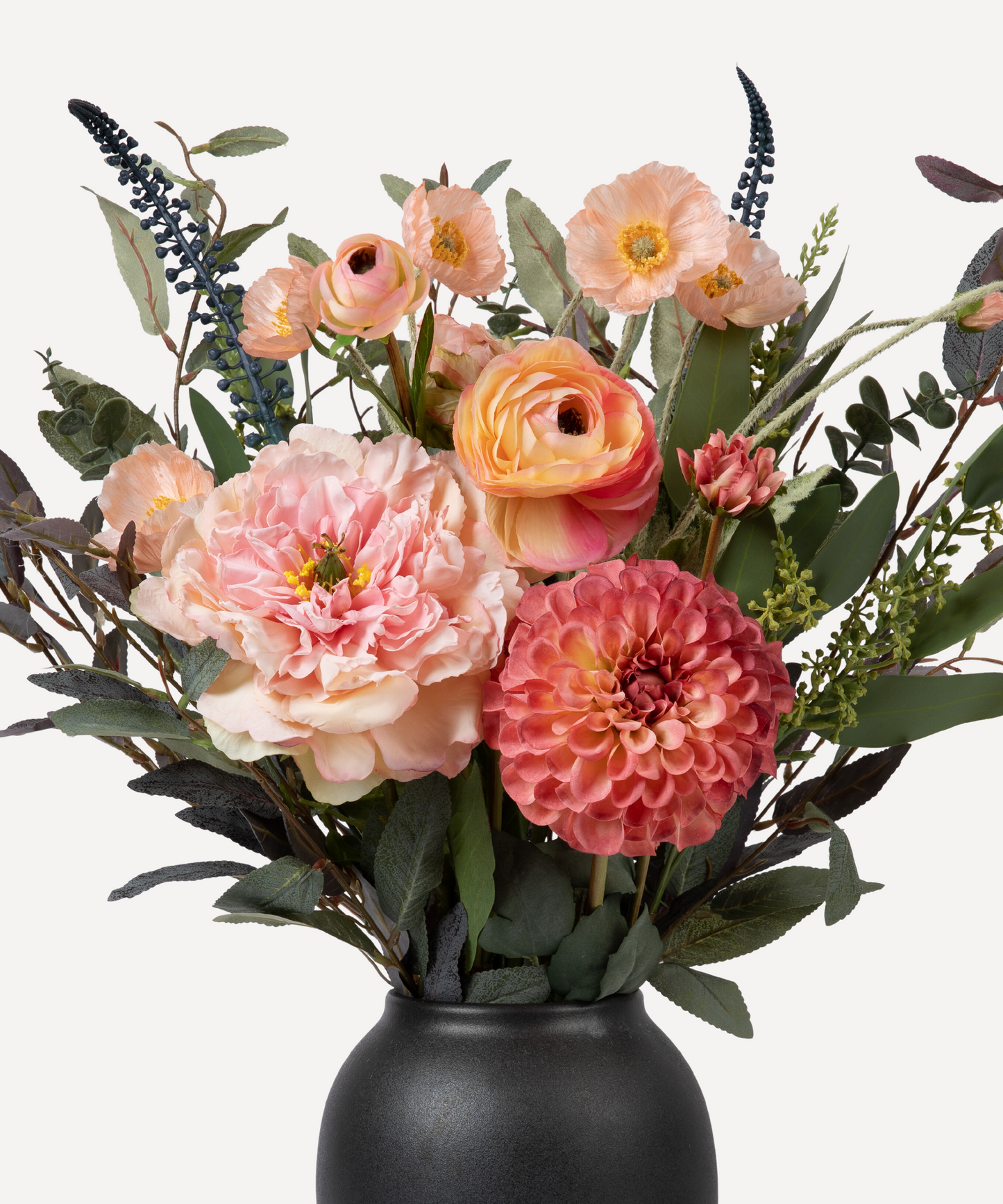 Faux Flower Arrangements - The Lena - Pinks & Greens