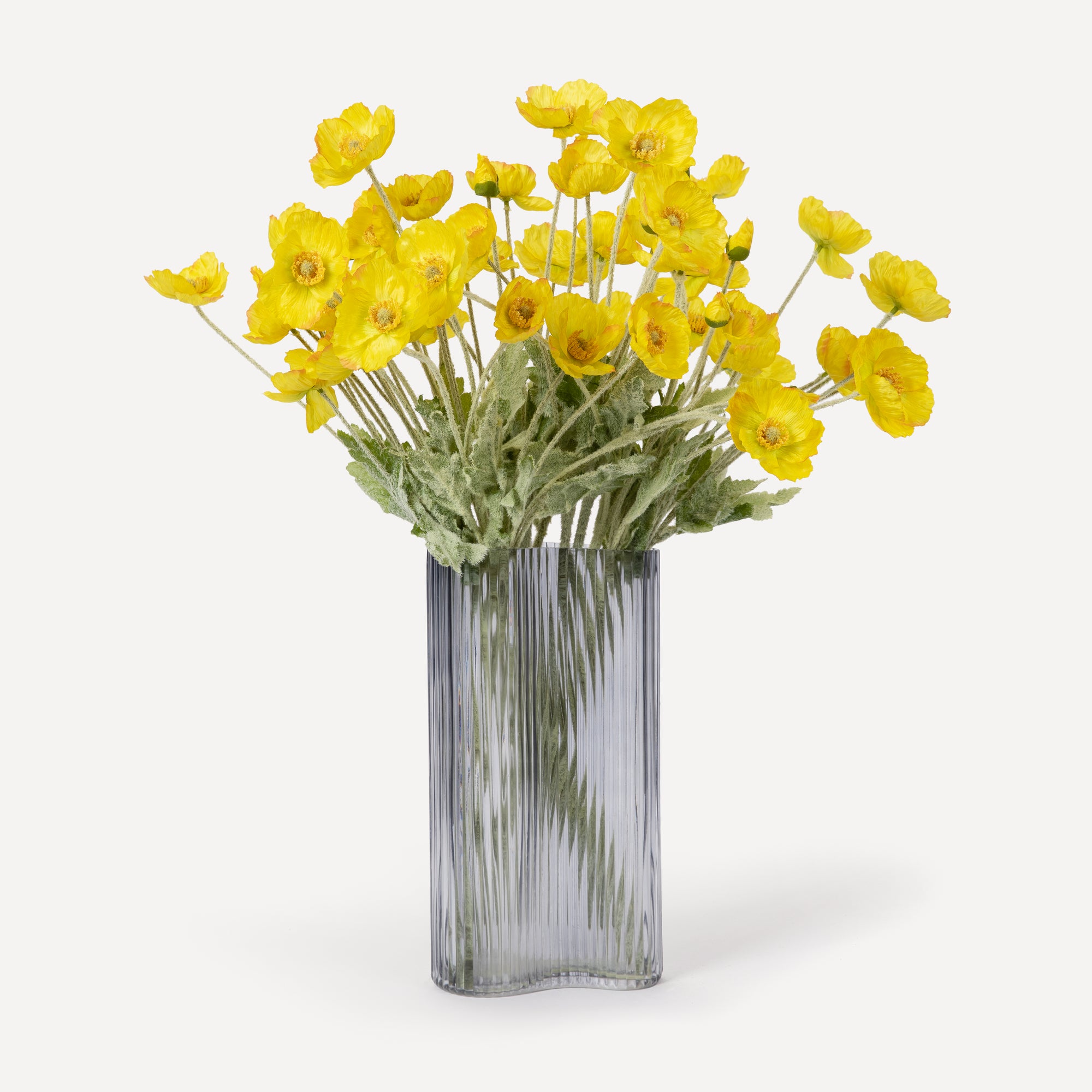 Poppies - Faux Flower Stems - Cherry Cream, Purple, Yellow, Blue, Peach, Peach Coral, Red, Coral, Lavender, Lilac