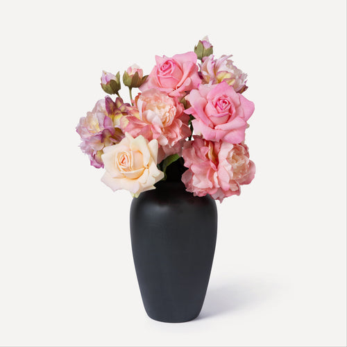 Allegra - Faux Flower Arrangement - Soft Pinks & Purples