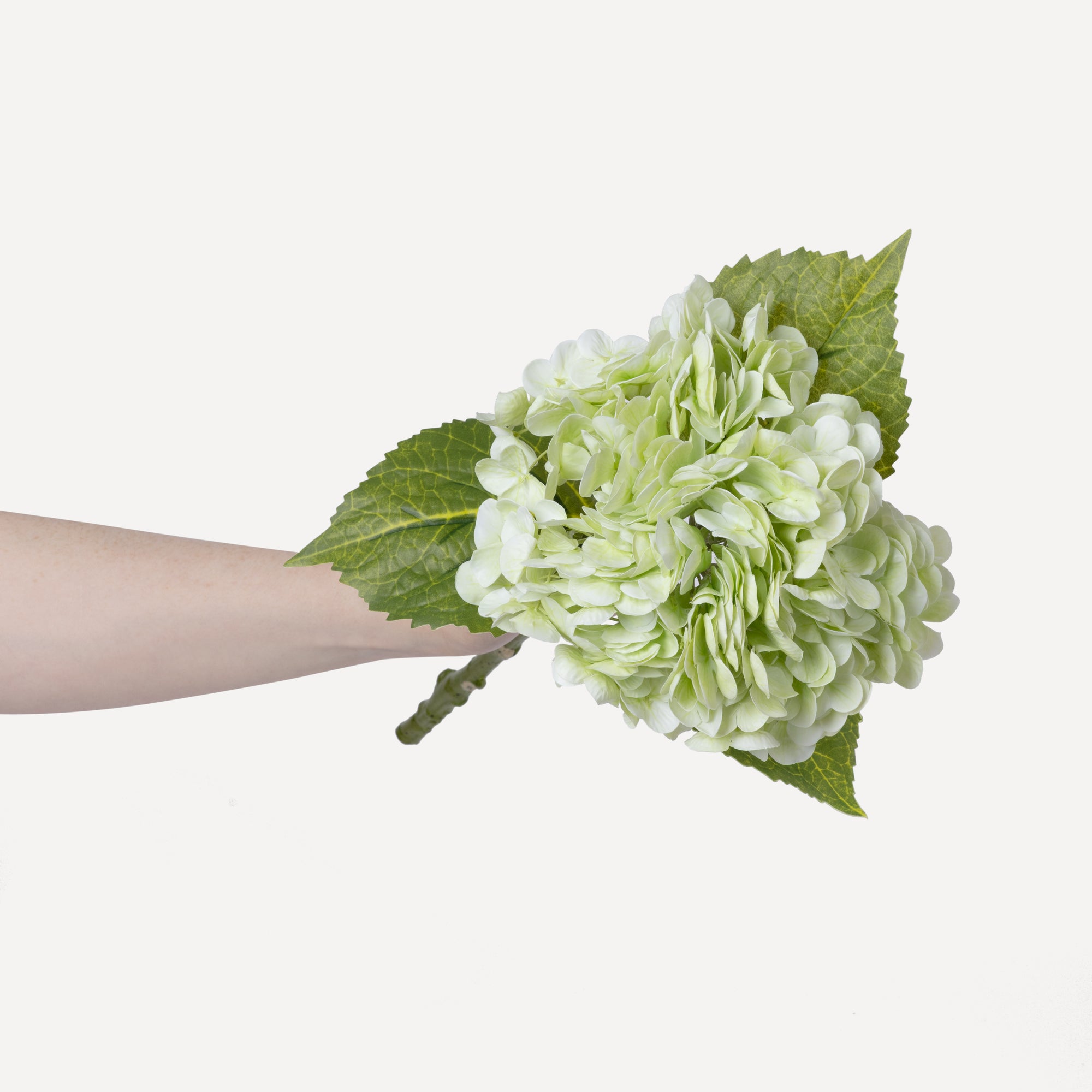 Hydrangeas - Faux Flower Stems - White, Light Green, Lavender, Blue, Green