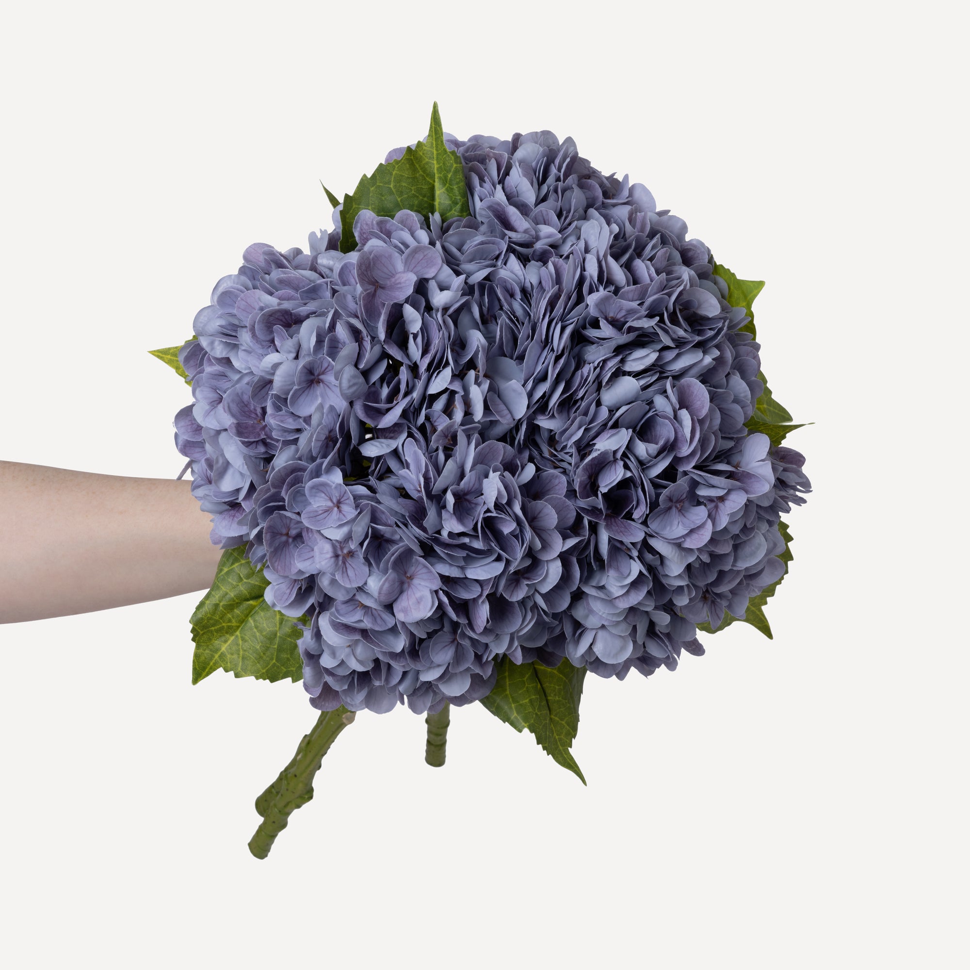 Hydrangeas - Faux Flower Stems - White, Light Green, Lavender, Blue, Green