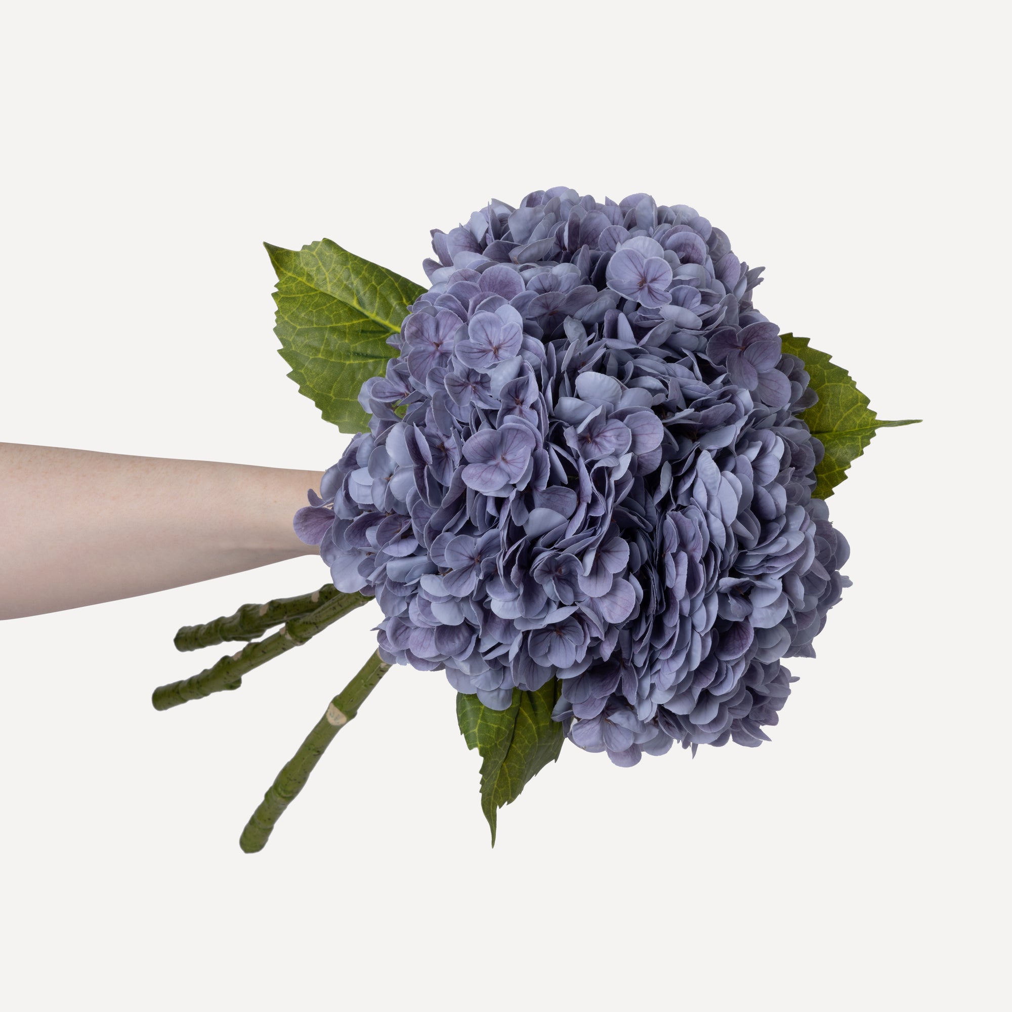 Hydrangeas - Faux Flower Stems - White, Light Green, Lavender, Blue, Green