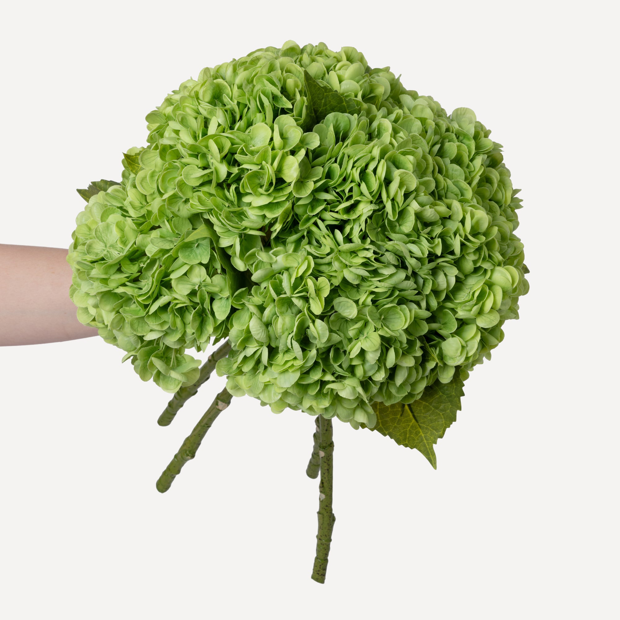 Hydrangeas - Faux Flower Stems - White, Light Green, Lavender, Blue, Green