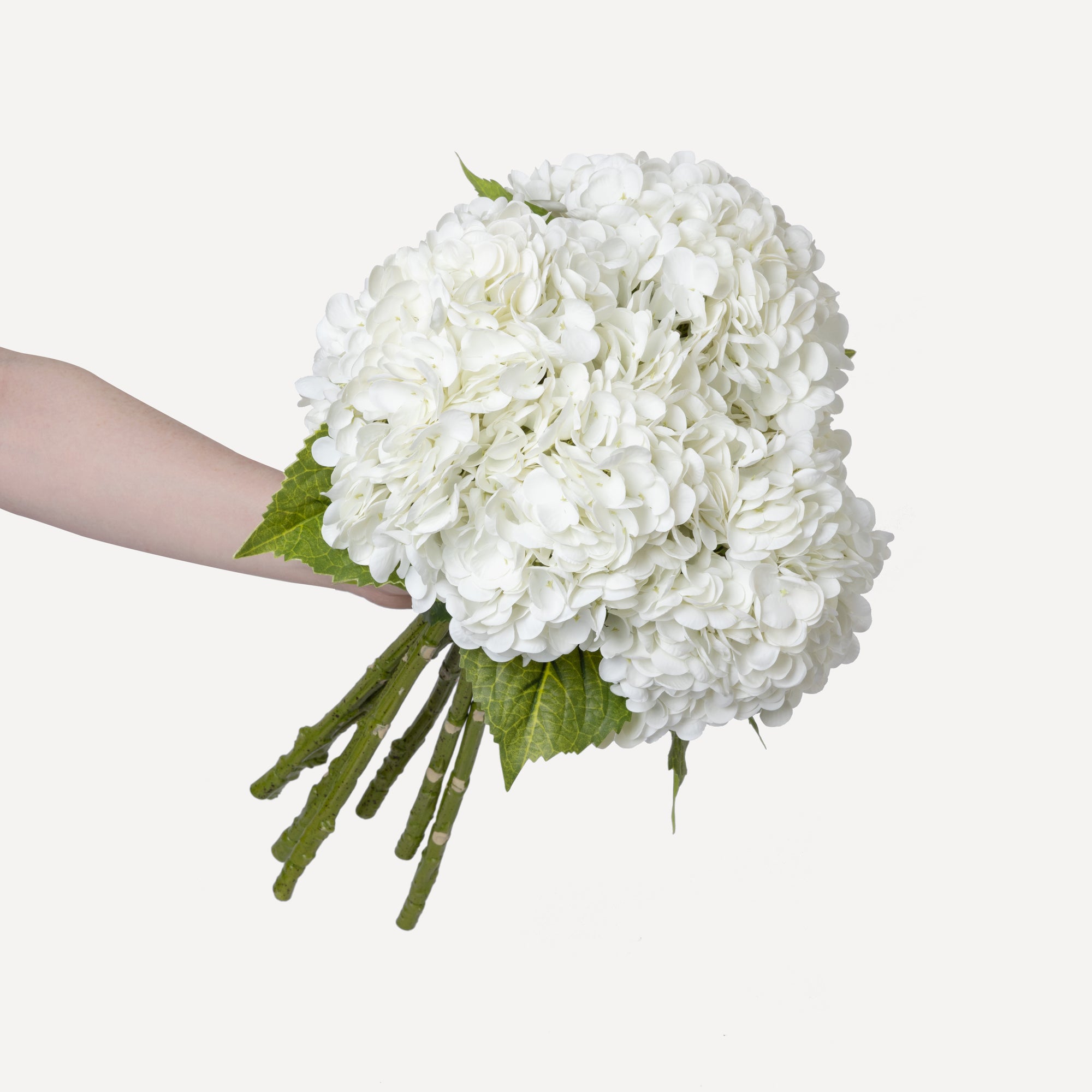 Hydrangeas - Faux Flower Stems - White, Light Green, Lavender, Blue, Green