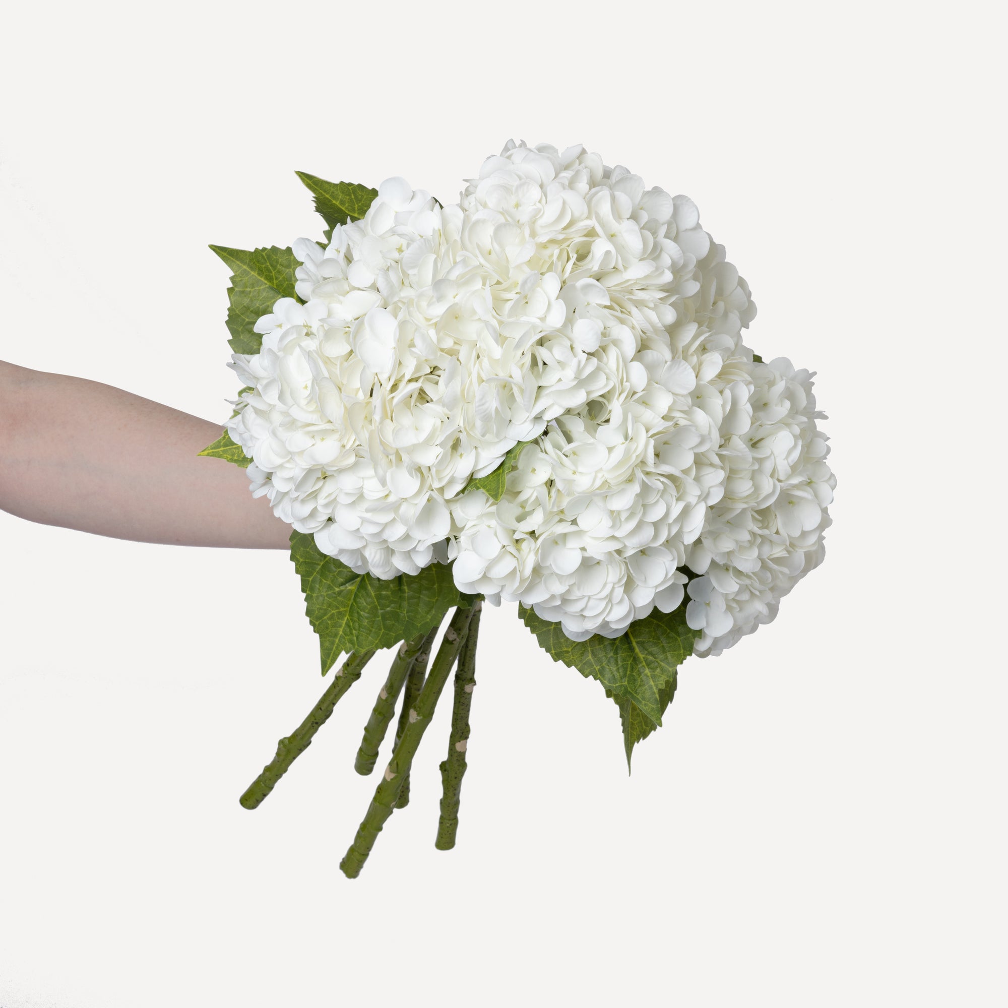 Hydrangeas - Faux Flower Stems - White, Light Green, Lavender, Blue, Green