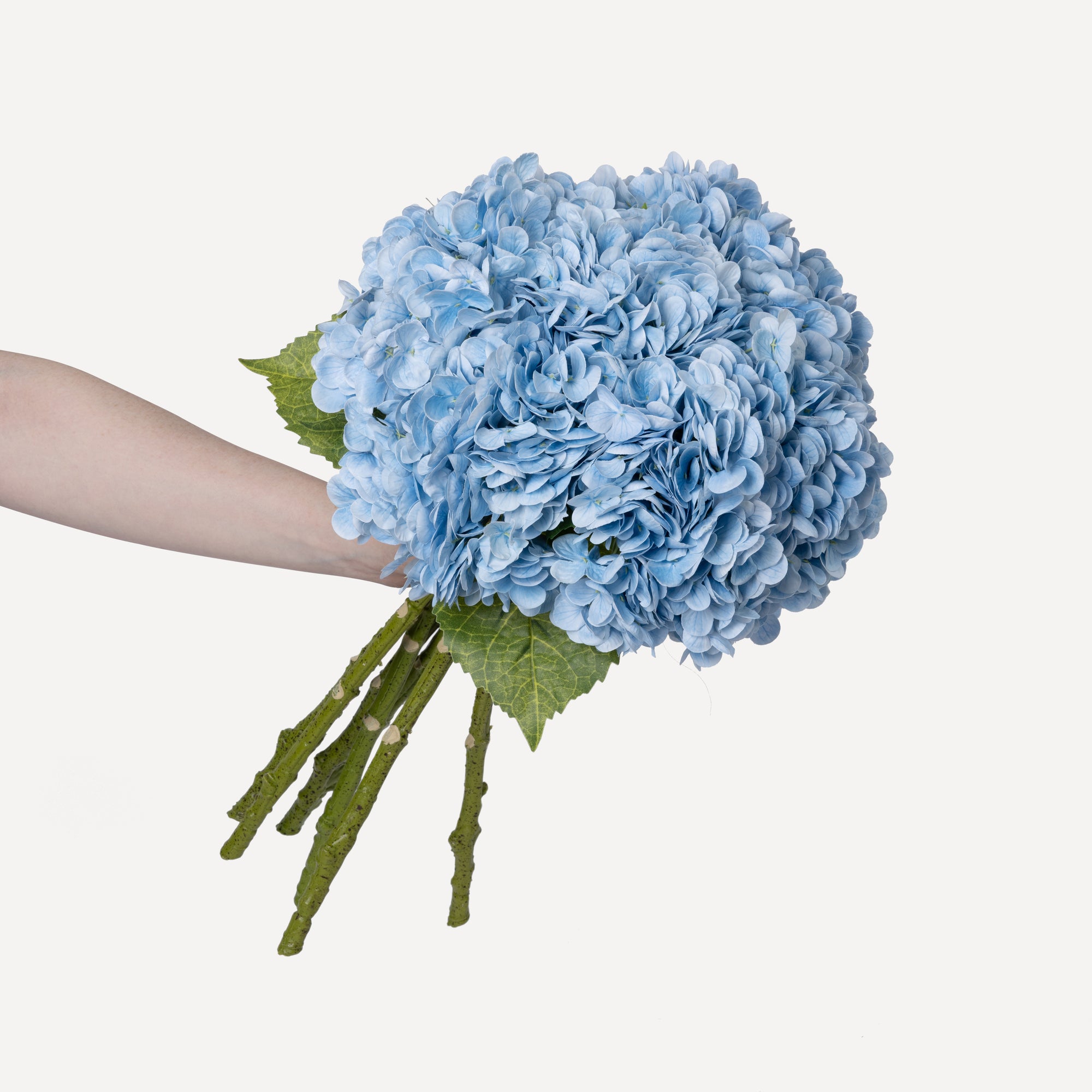 Hydrangeas - Faux Flower Stems - White, Light Green, Lavender, Blue, Green