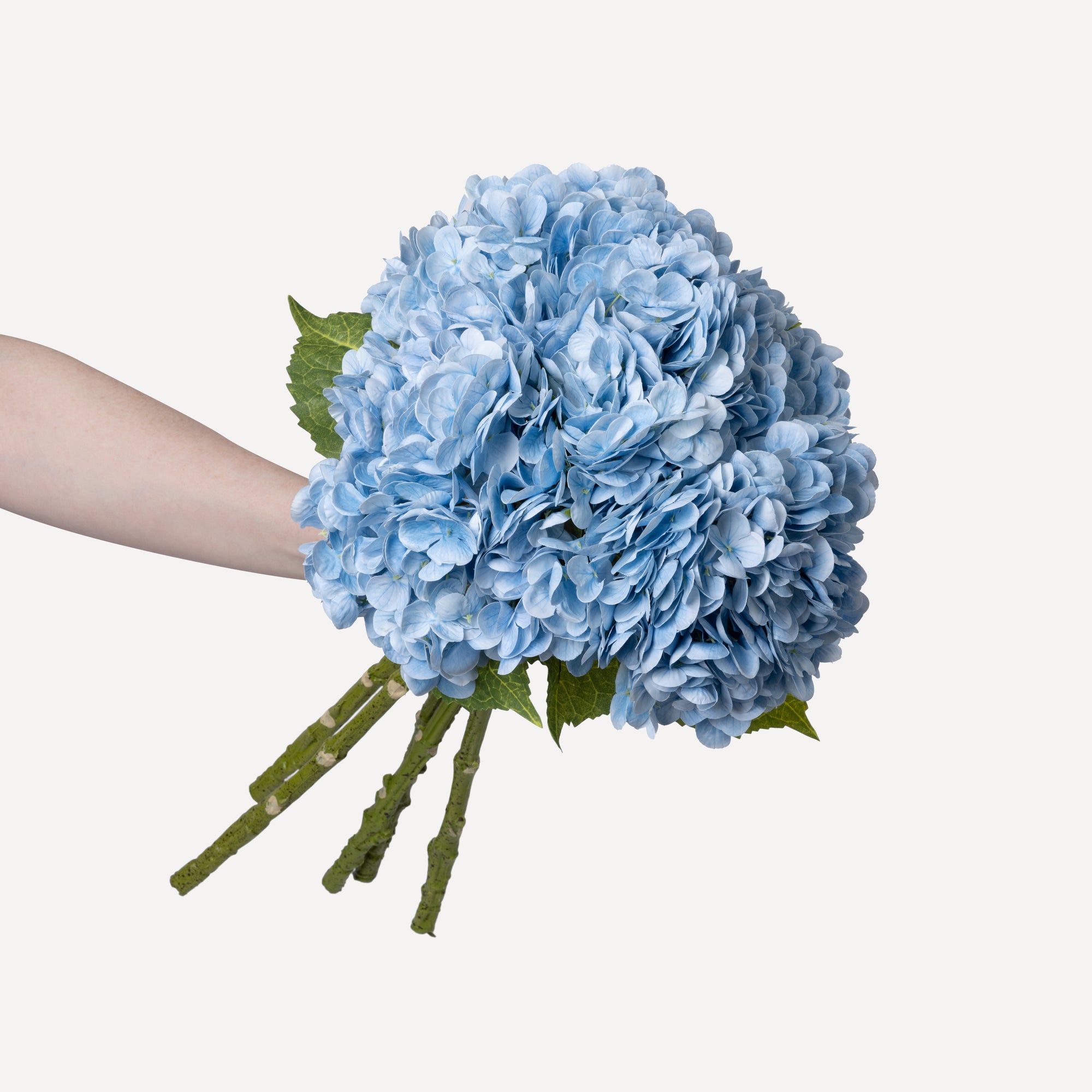 Hydrangeas - Faux Flower Stems - White, Light Green, Lavender, Blue, Green