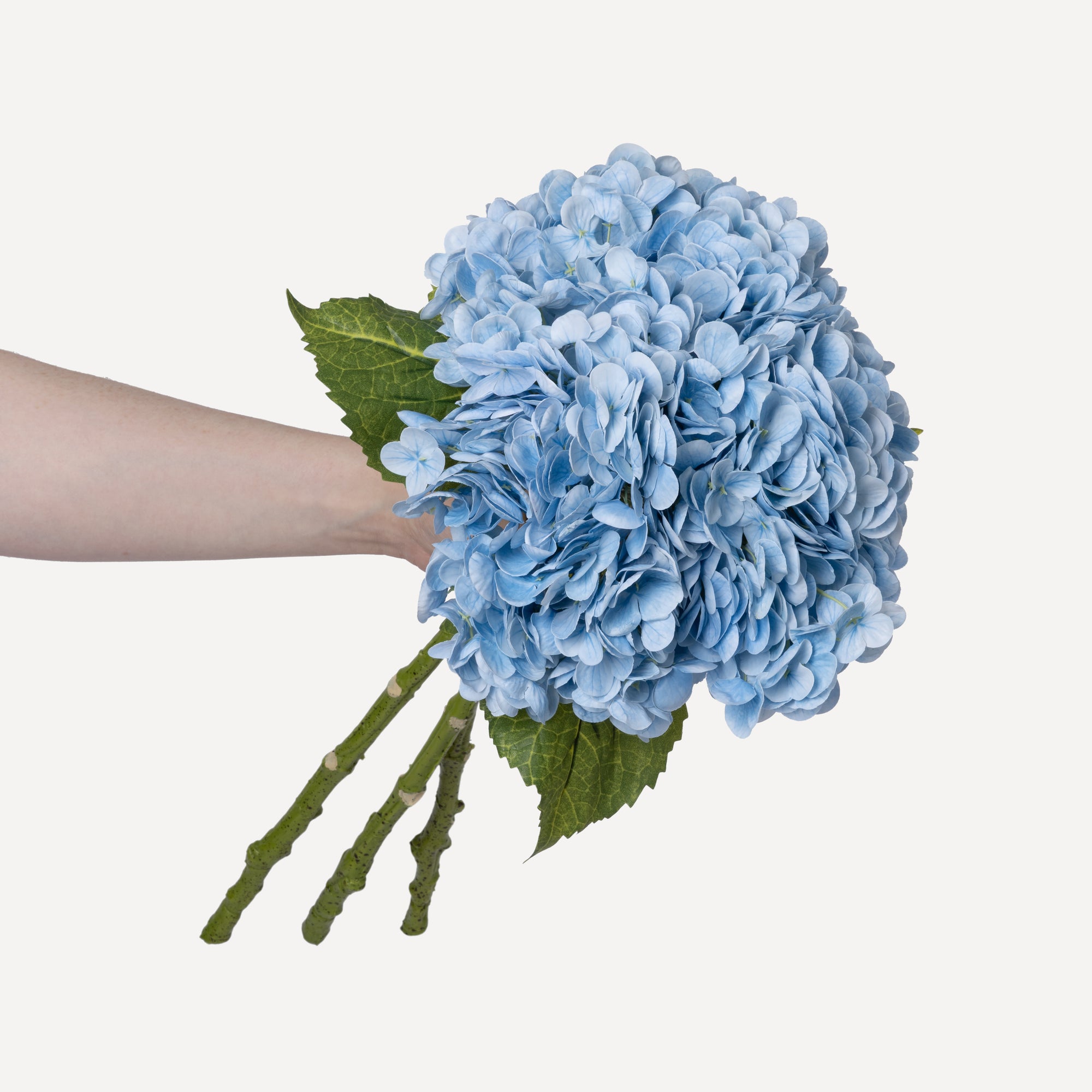 Hydrangeas - Faux Flower Stems - White, Light Green, Lavender, Blue, Green
