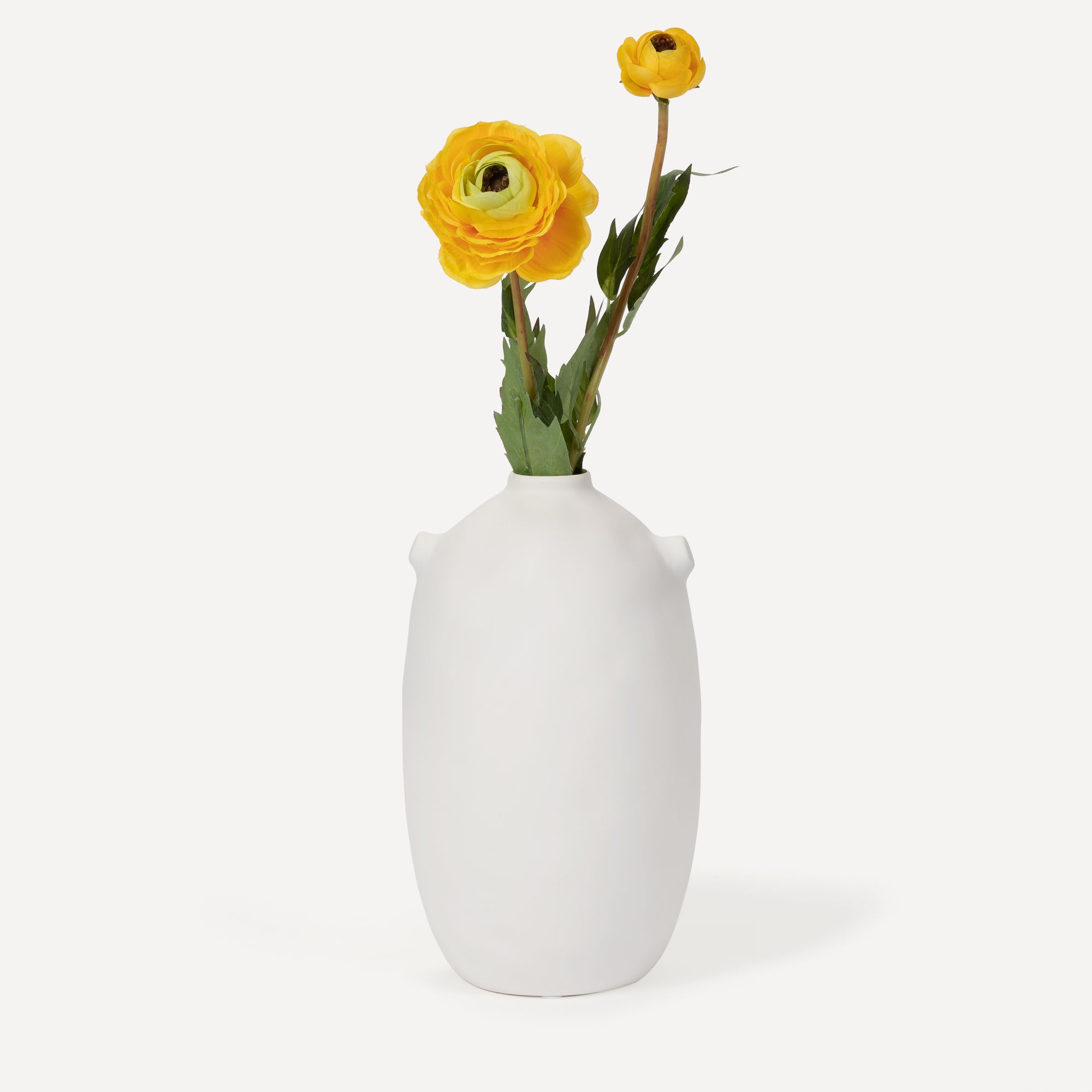 Ranunculus - Faux Flower Stems - Blush, Cream, White, Yellow, Green