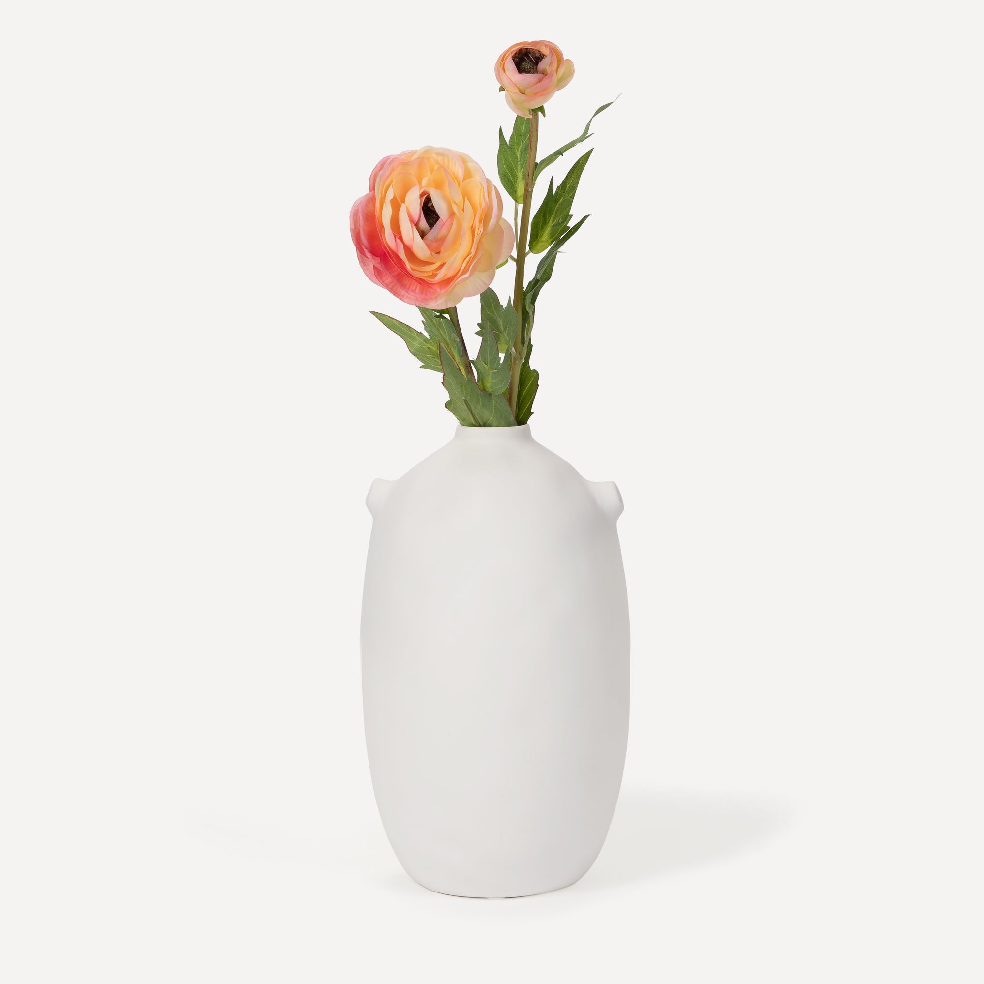 Ranunculus - Faux Flower Stems - Blush, Cream, White, Yellow, Green