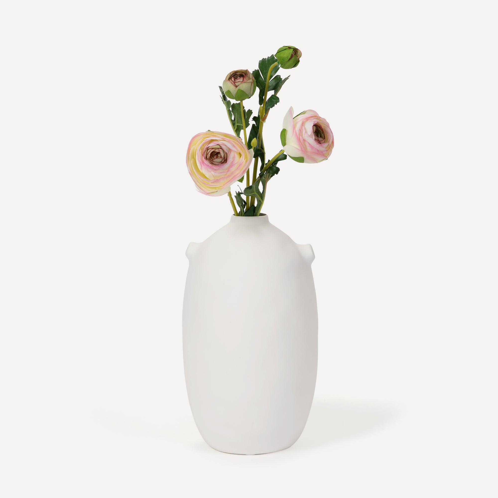 Ranunculus - Faux Flower Stems - Blush, Cream, White, Yellow, Green
