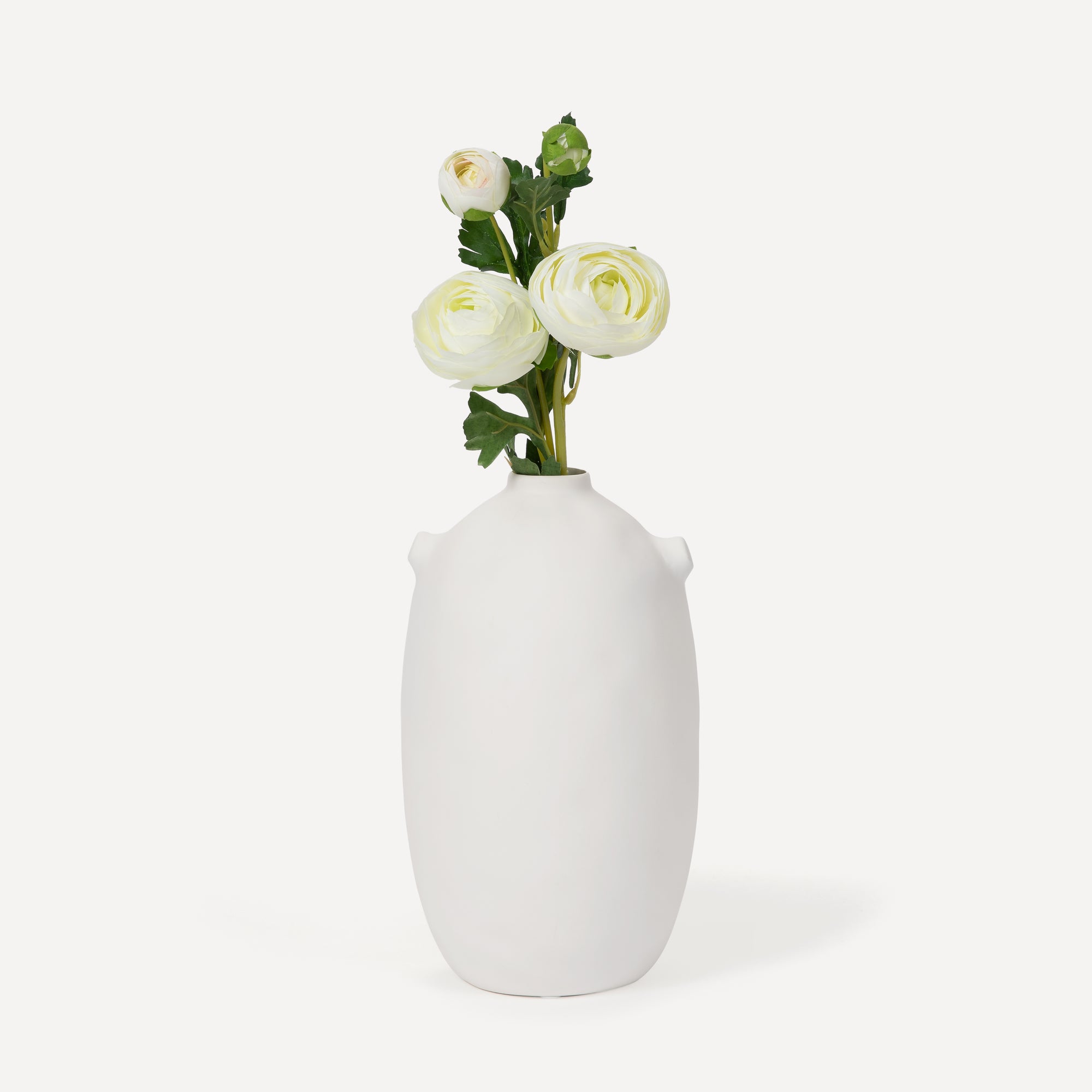 Ranunculus - Faux Flower Stems - Blush, Cream, White, Yellow, Green
