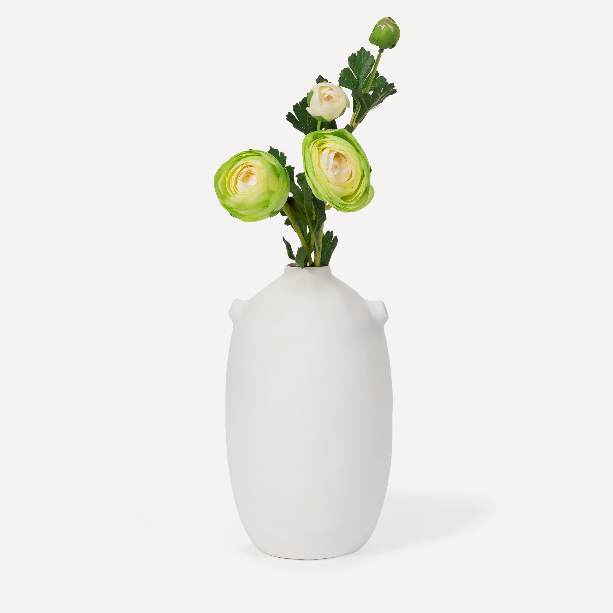Ranunculus - Faux Flower Stems - Blush, Cream, White, Yellow, Green
