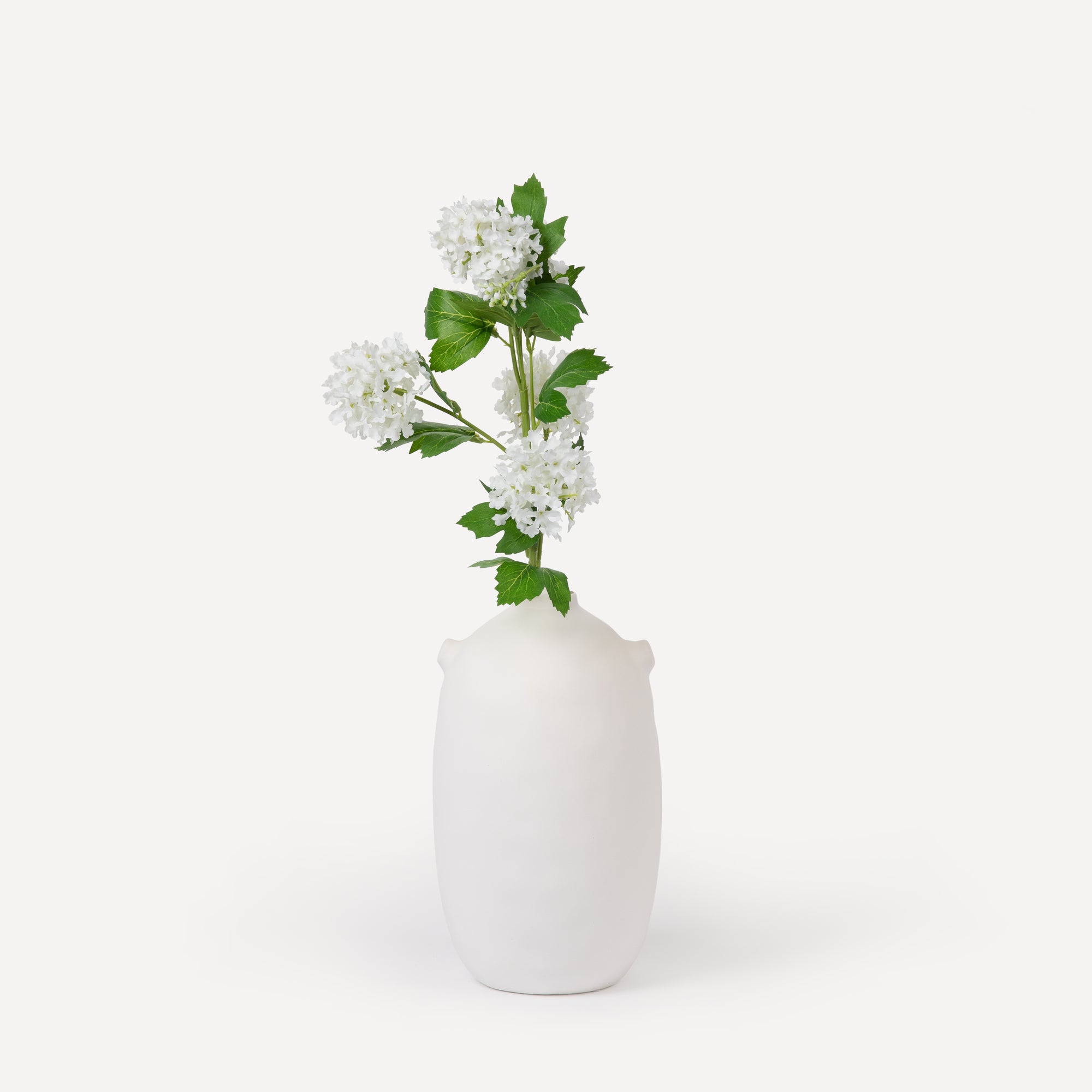 Small Hydrangeas - Faux Flower Stems - Green, Light Green, White