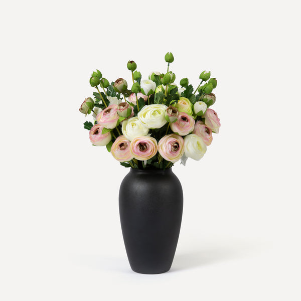 Ranunculus - Faux Flower Arrangement - Cream, Blush & Light Green – Ett ...