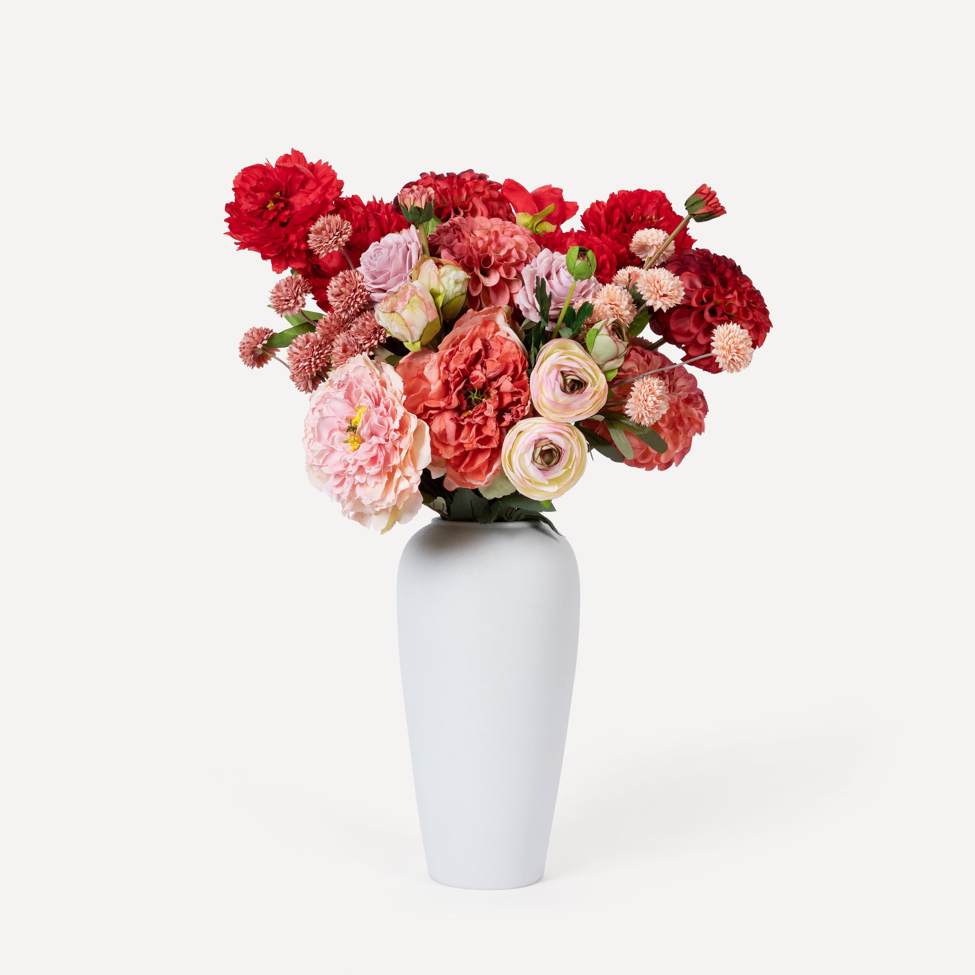 Forever - Faux Flower Arrangement - Reds & Pinks