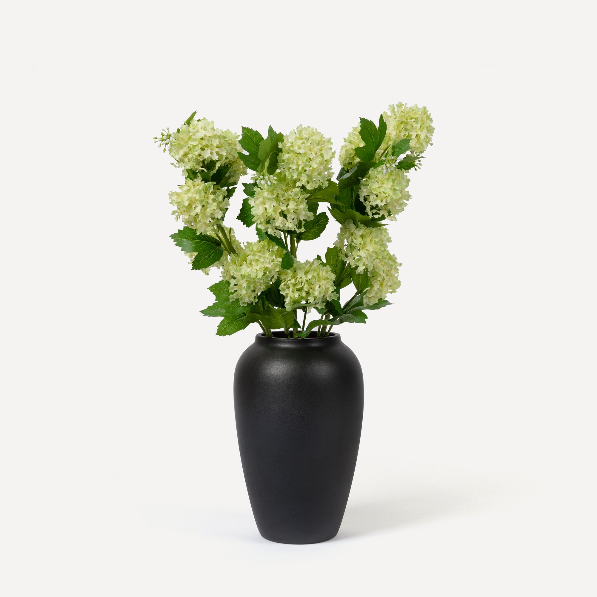 Small Hydrangeas - Faux Flower Stems - Green, Light Green, White