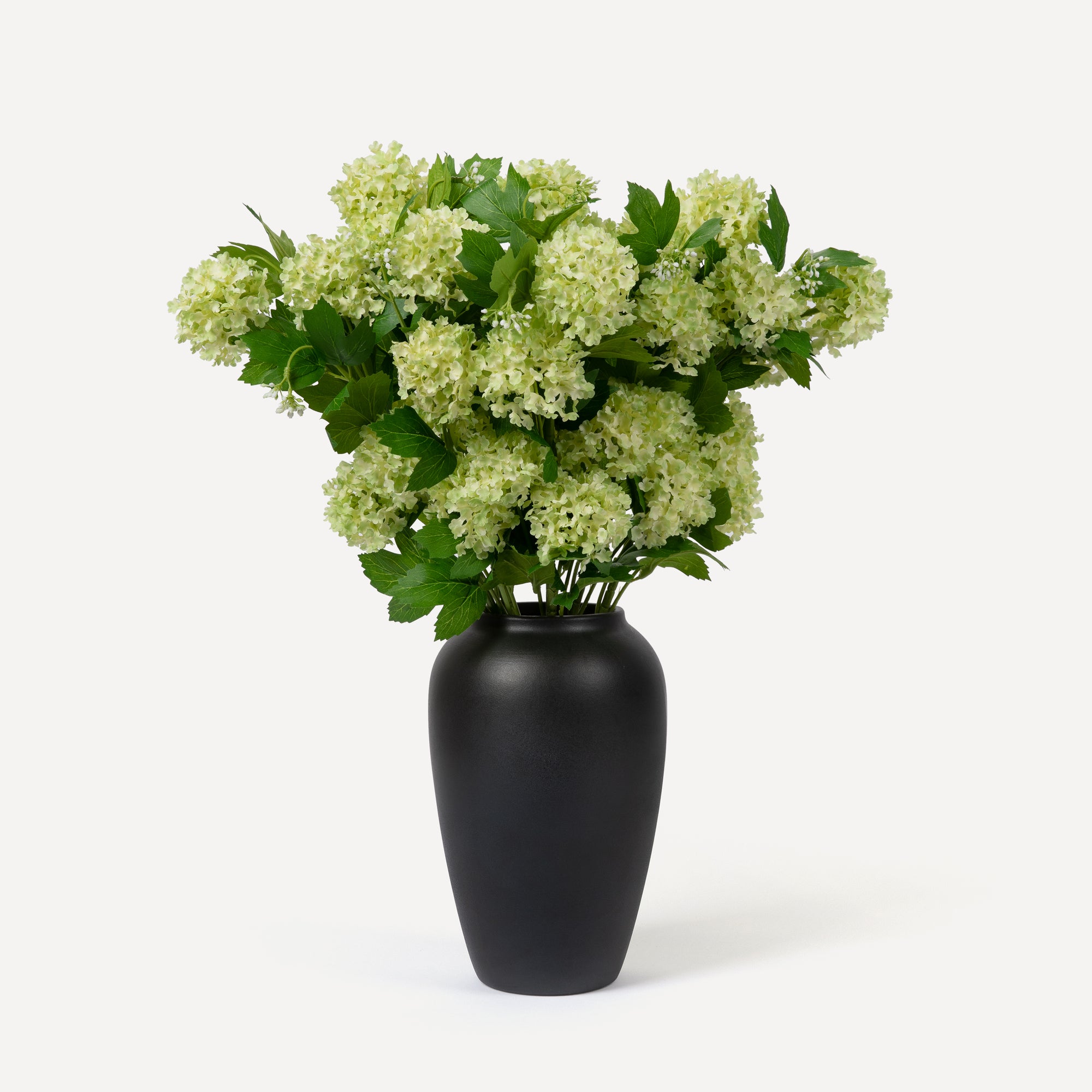 Small Hydrangeas - Faux Flower Stems - Green, Light Green, White