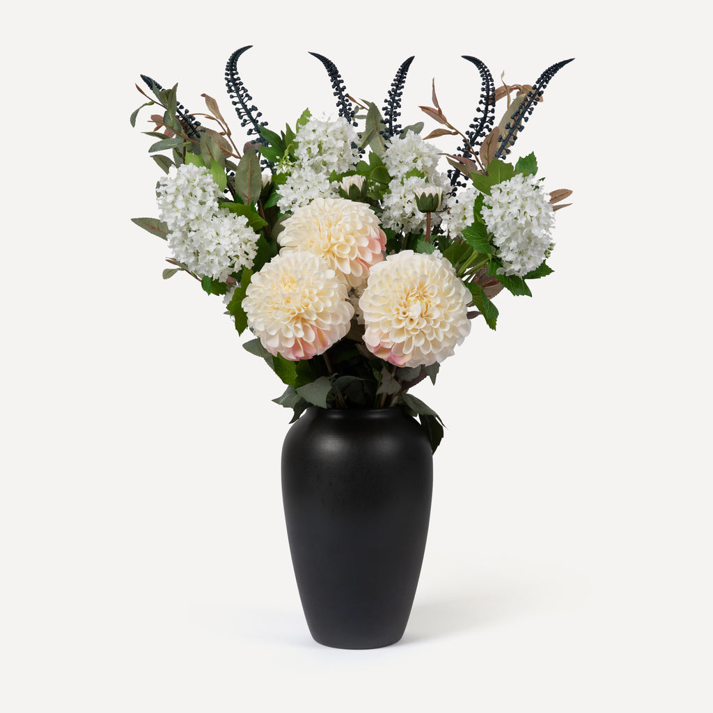 Eva - Faux Flower Arrangement - Whites & Greens