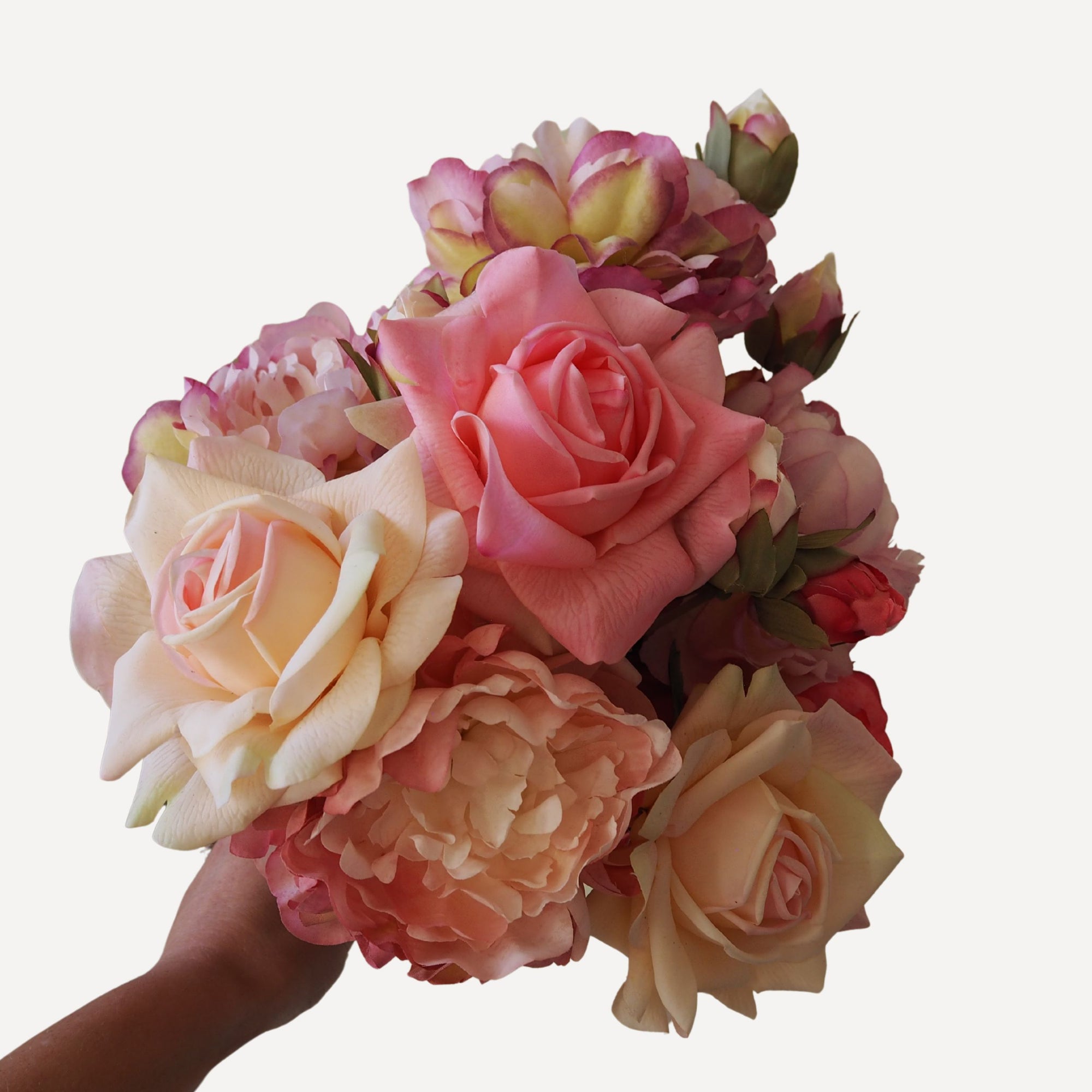Allegra - Faux Flower Arrangement - Soft Pinks & Purples