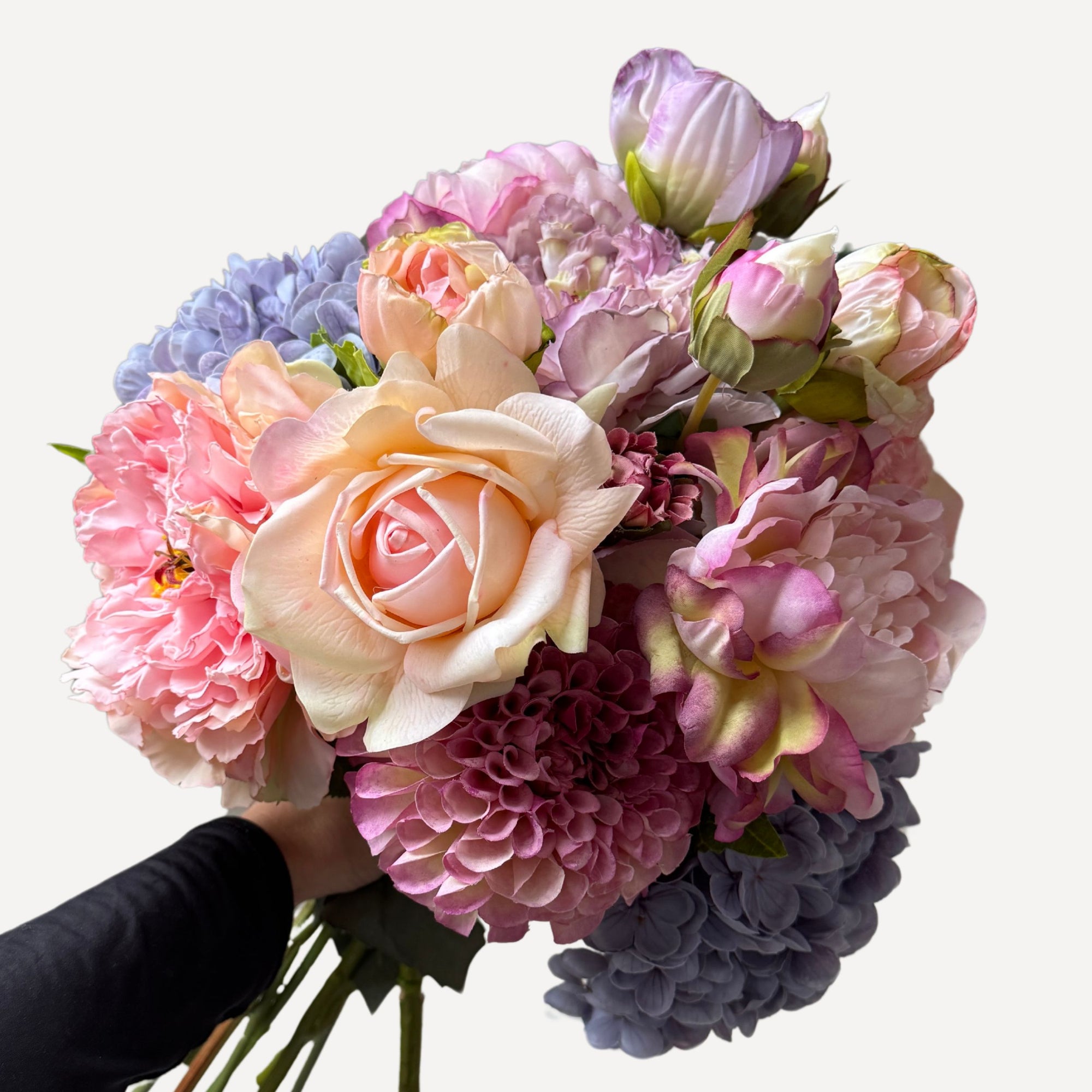 Margot - Faux Flower Arrangement - Soft Pinks & Purples