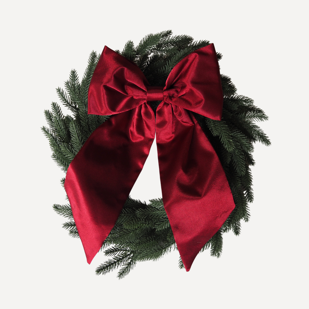 Christmas Bow - Deep Red