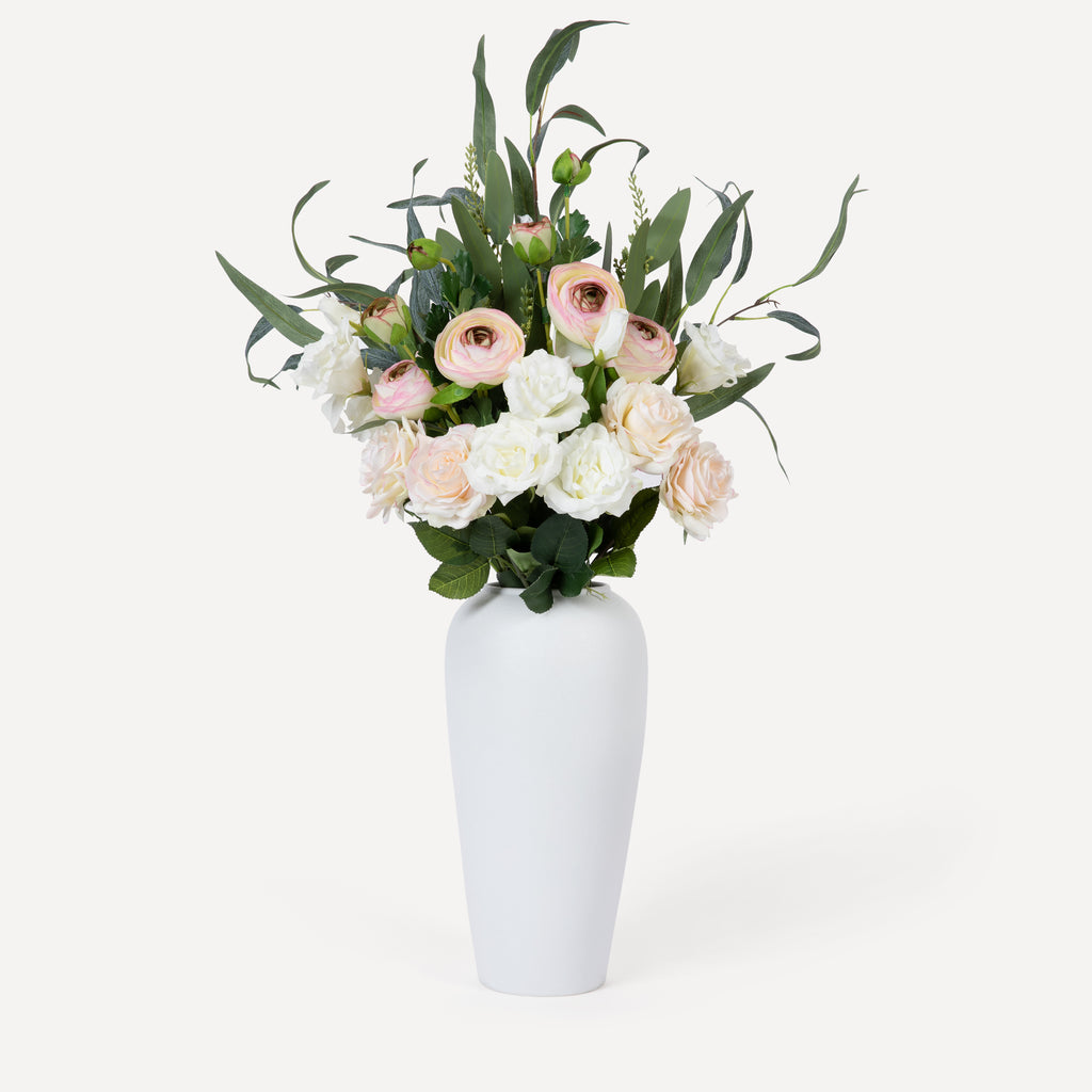 Tall Ceramic Vase - Homeware - White