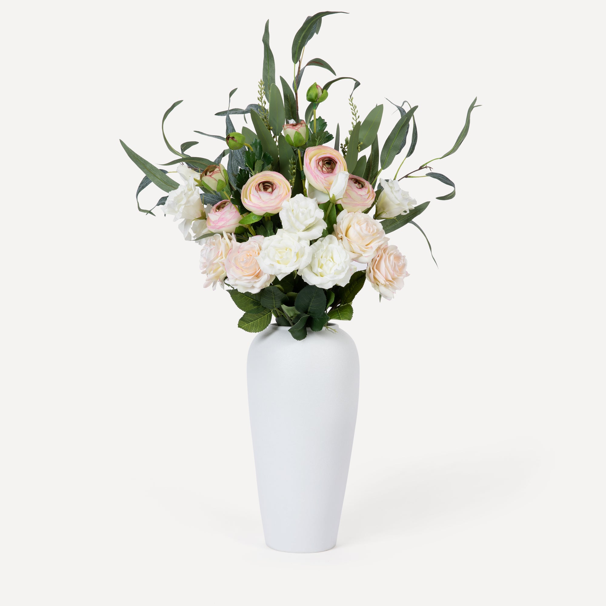 Tall Ceramic Vase - Homeware - White