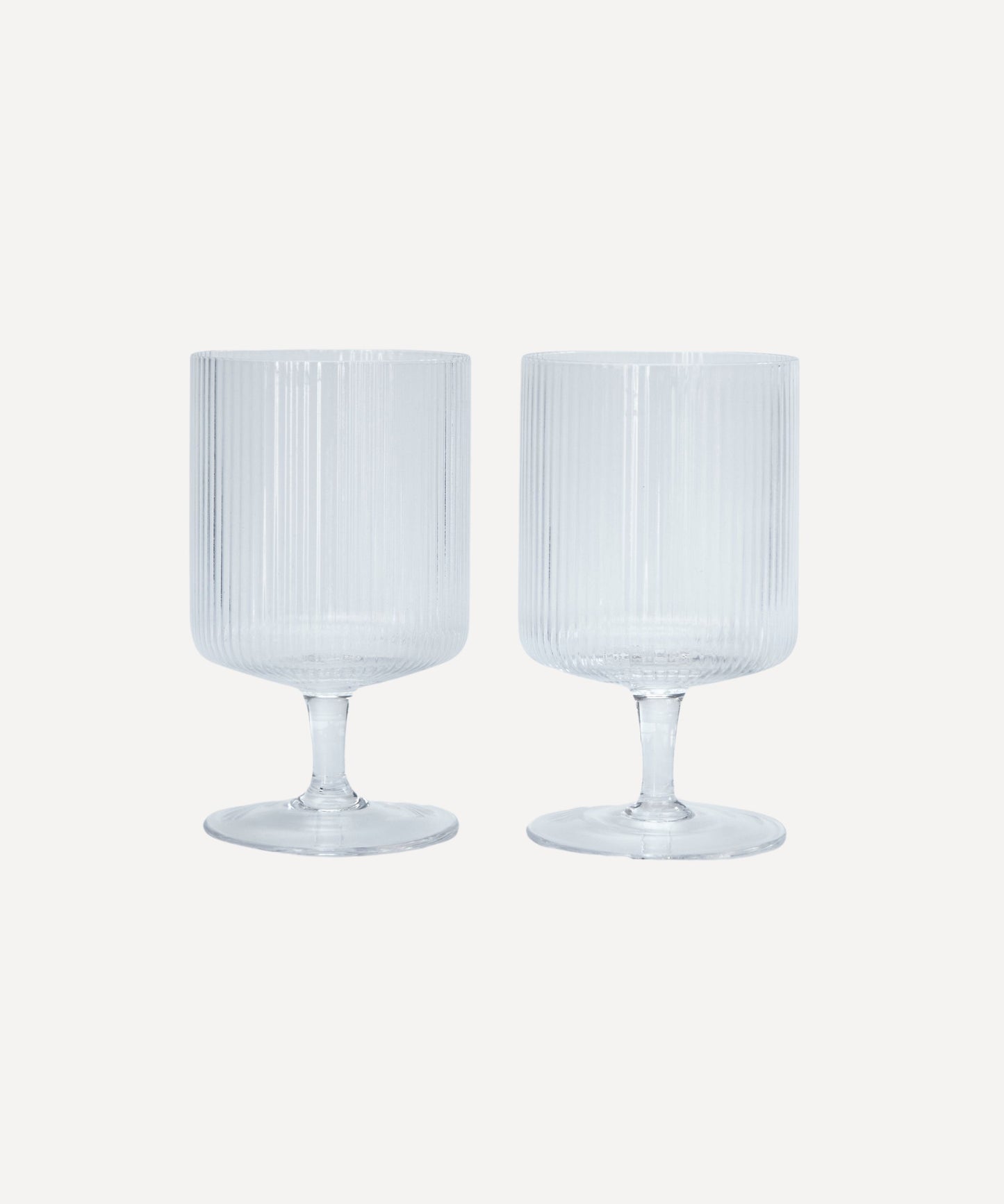 Reeded Wine Glass - Set of 2