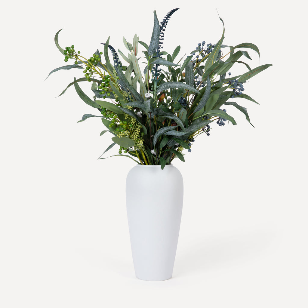 Willow Greenery - Faux Foliage Arrangement - Greens