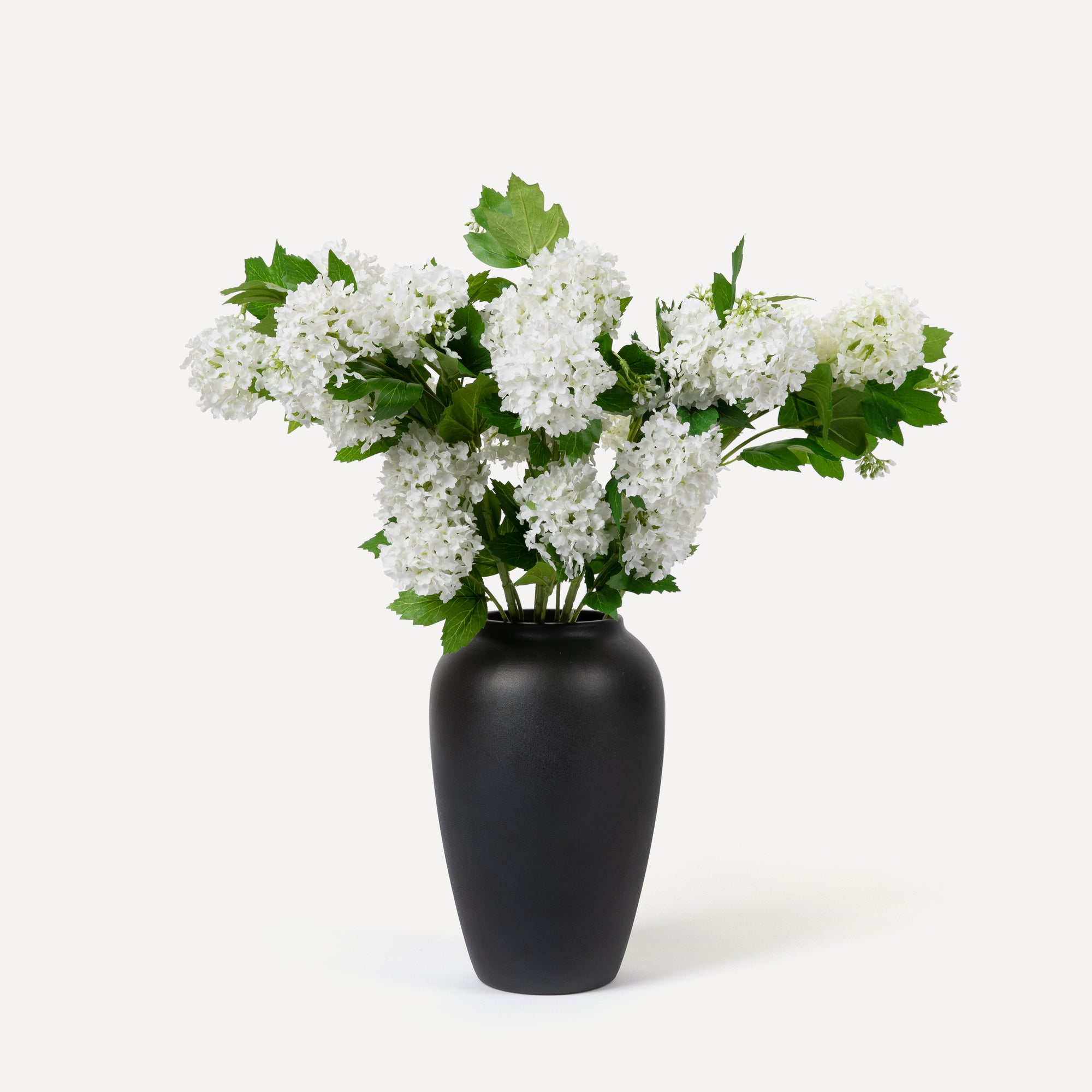 Small Hydrangeas - Faux Flower Stems - Green, Light Green, White