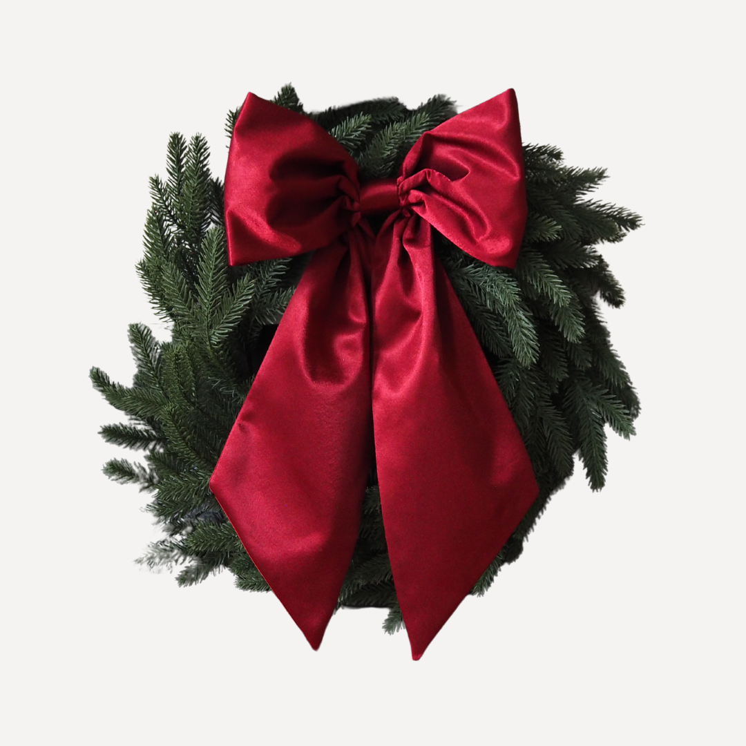 Christmas Bow - Deep Red