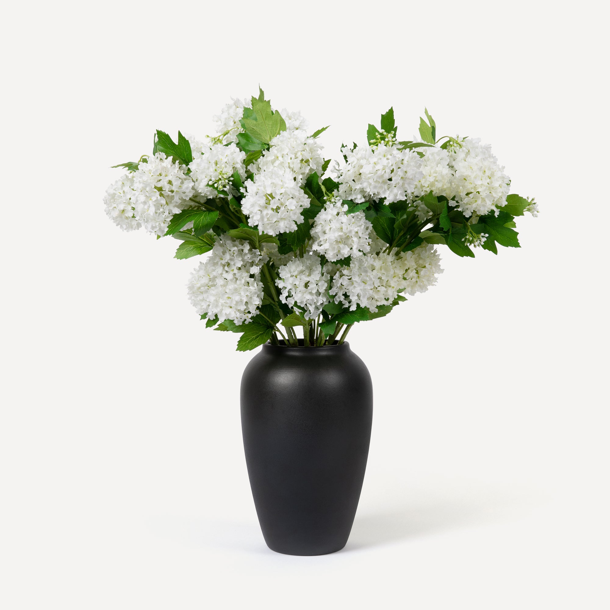 Small Hydrangeas - Faux Flower Stems - Green, Light Green, White