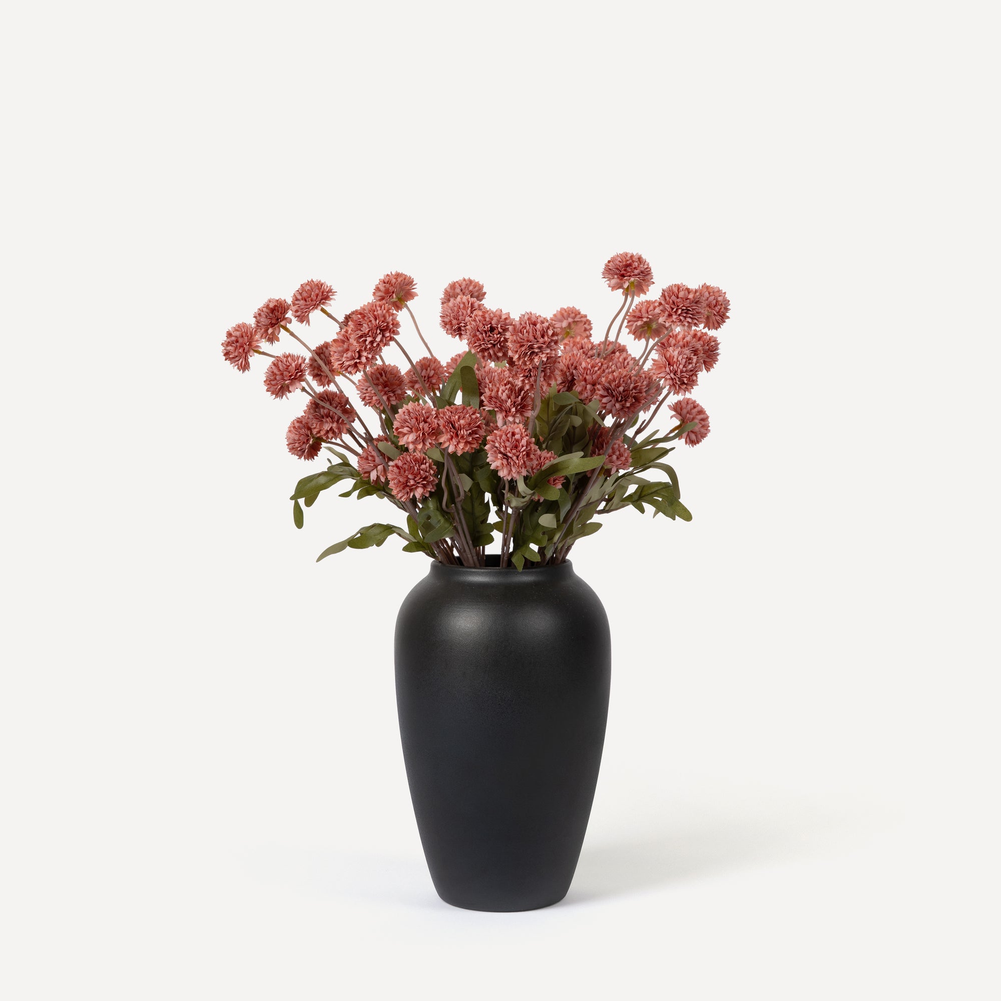 Globe Chrysanthemums - Faux Flower Stems - White, Blush, Rouge