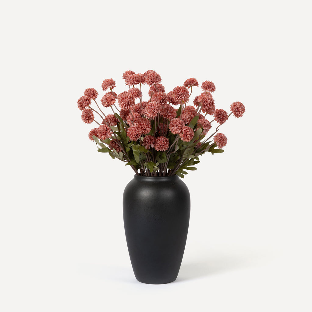 Globe Chrysanthemums - Faux Flower Stems - White, Blush, Rouge