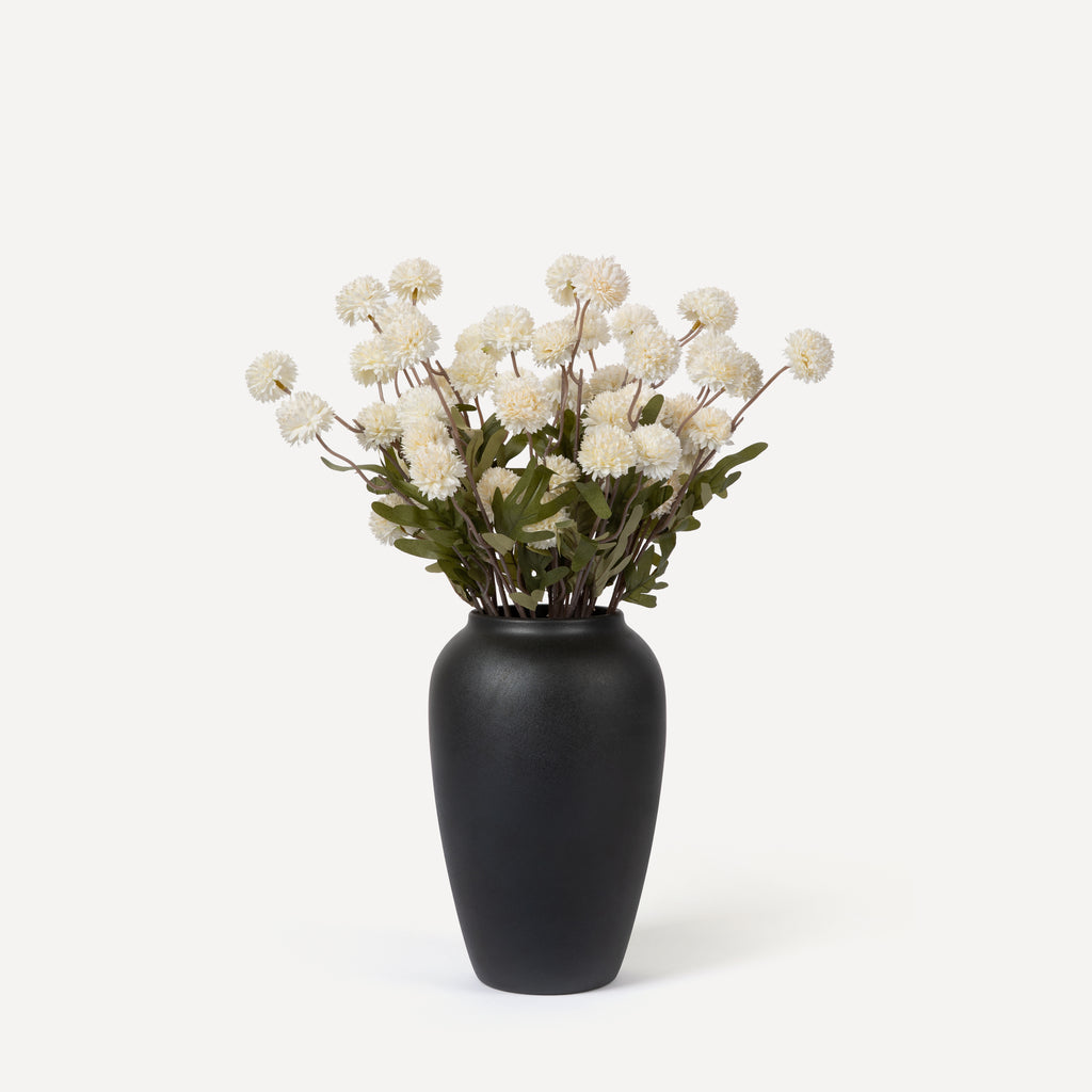 Globe Chrysanthemums - Faux Flower Stems - White, Blush, Rouge