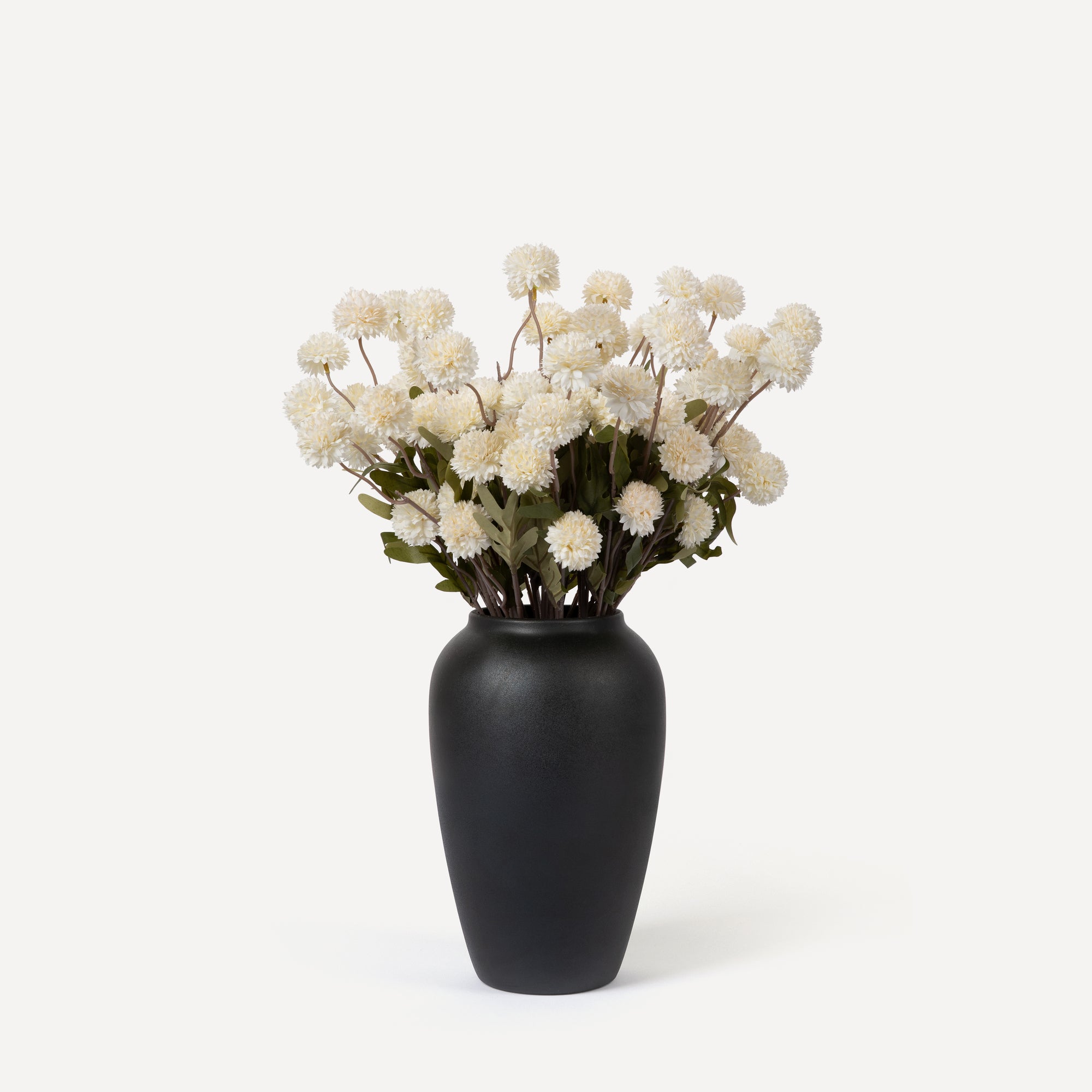 Globe Chrysanthemums - Faux Flower Stems - White, Blush, Rouge