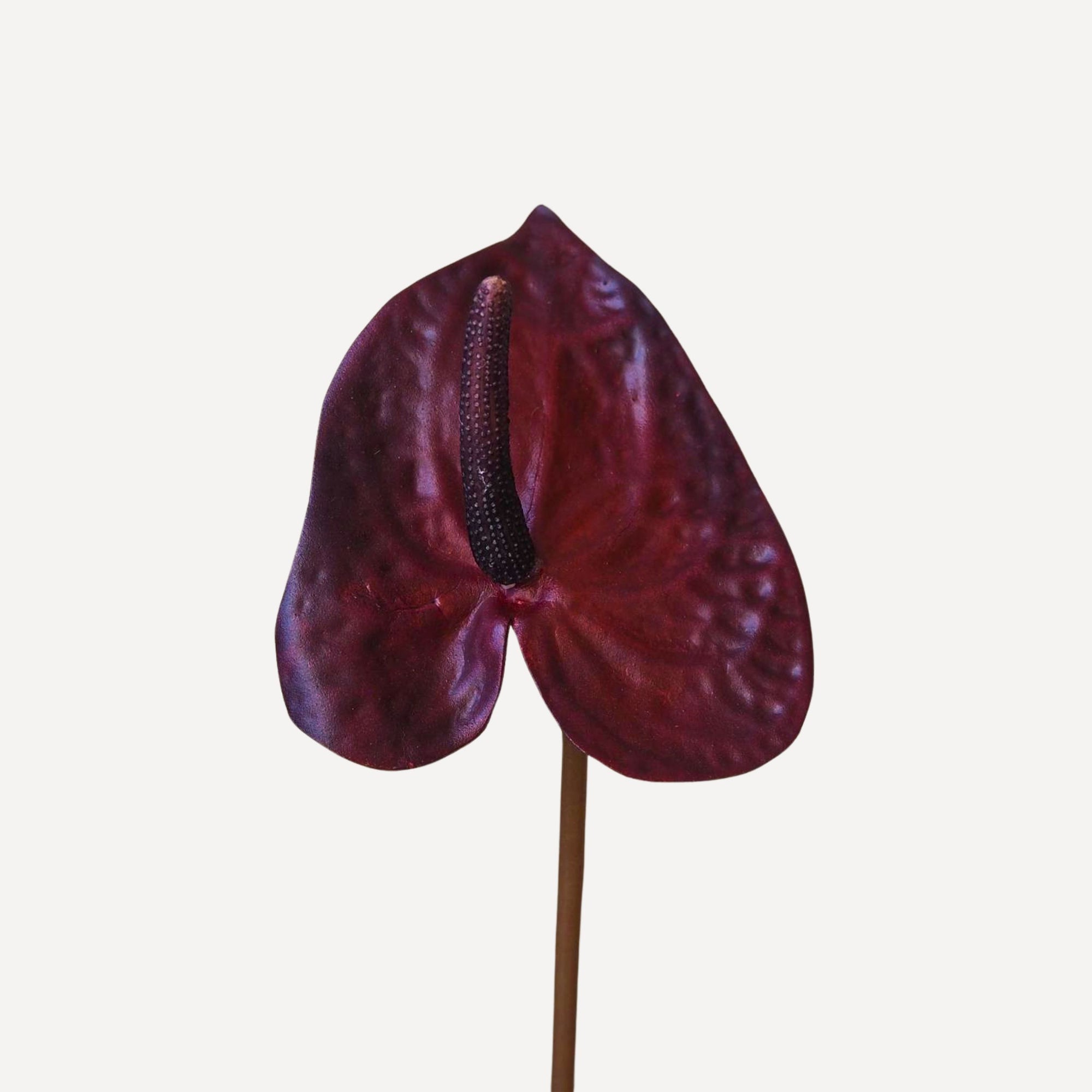 Anthuriums - Faux Flower Stems - Red, Merlot, Green White