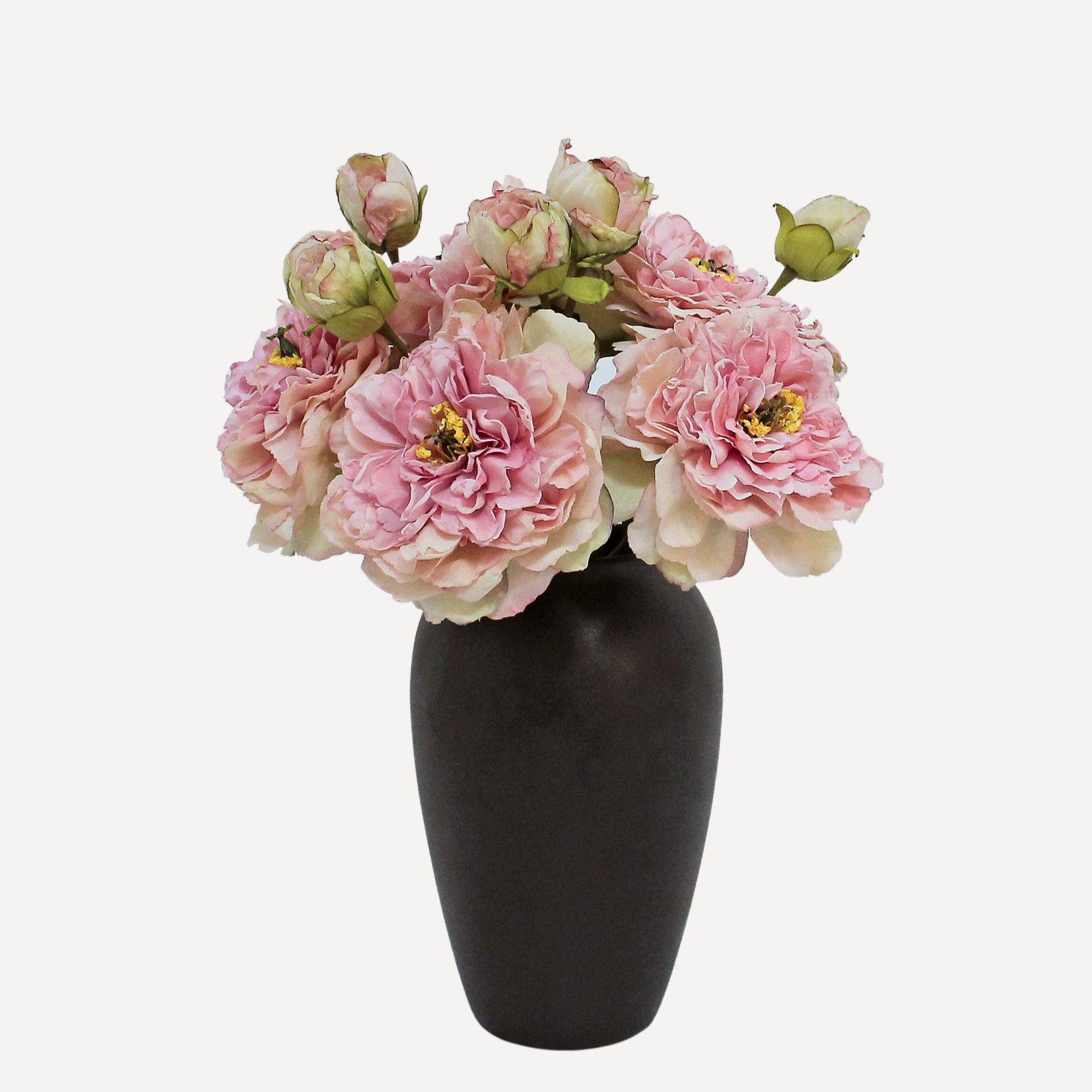 Blooming Peony - Faux Flower Stems - Blush Pink, White, Lavender, Coral, Merlot