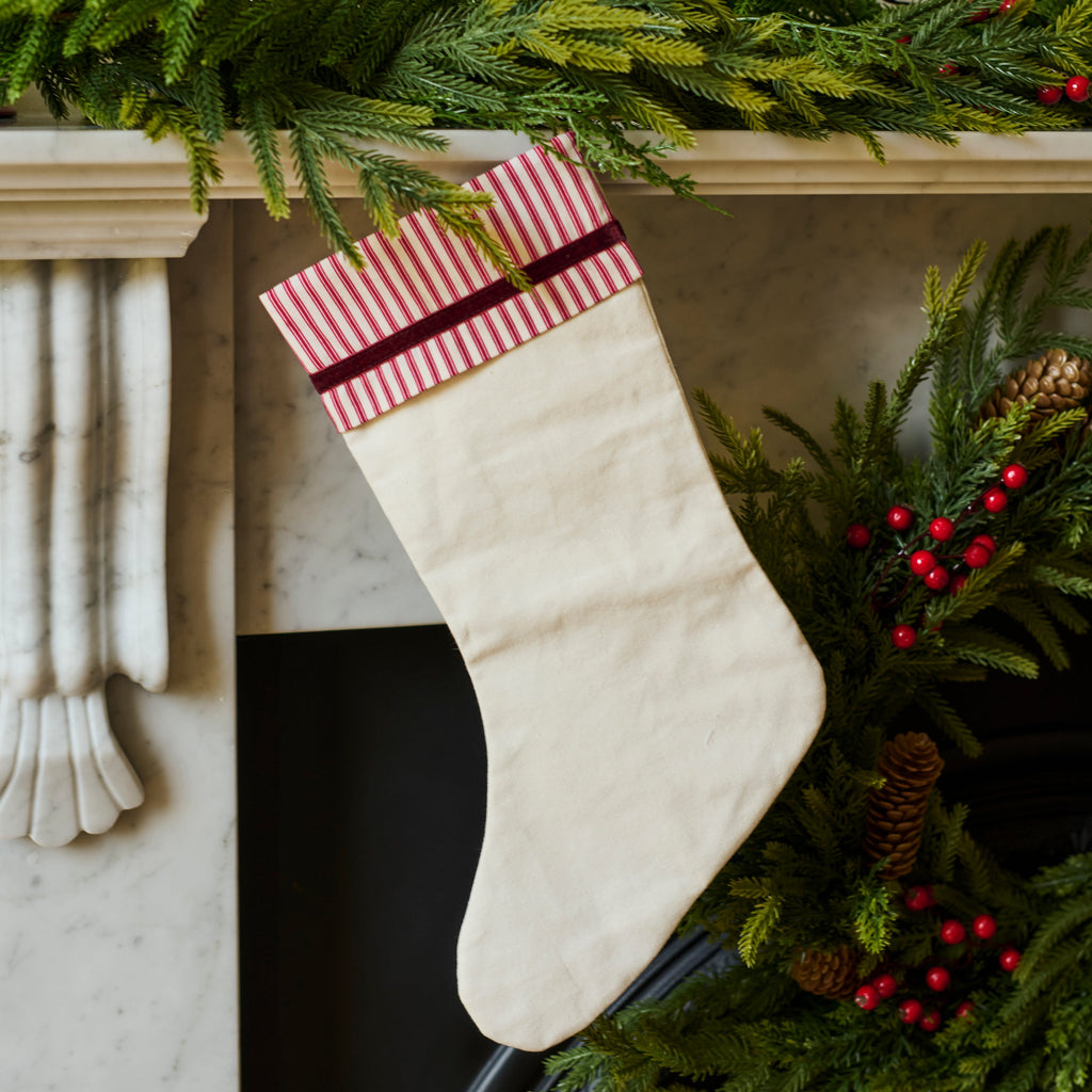 Cotton Christmas Stocking