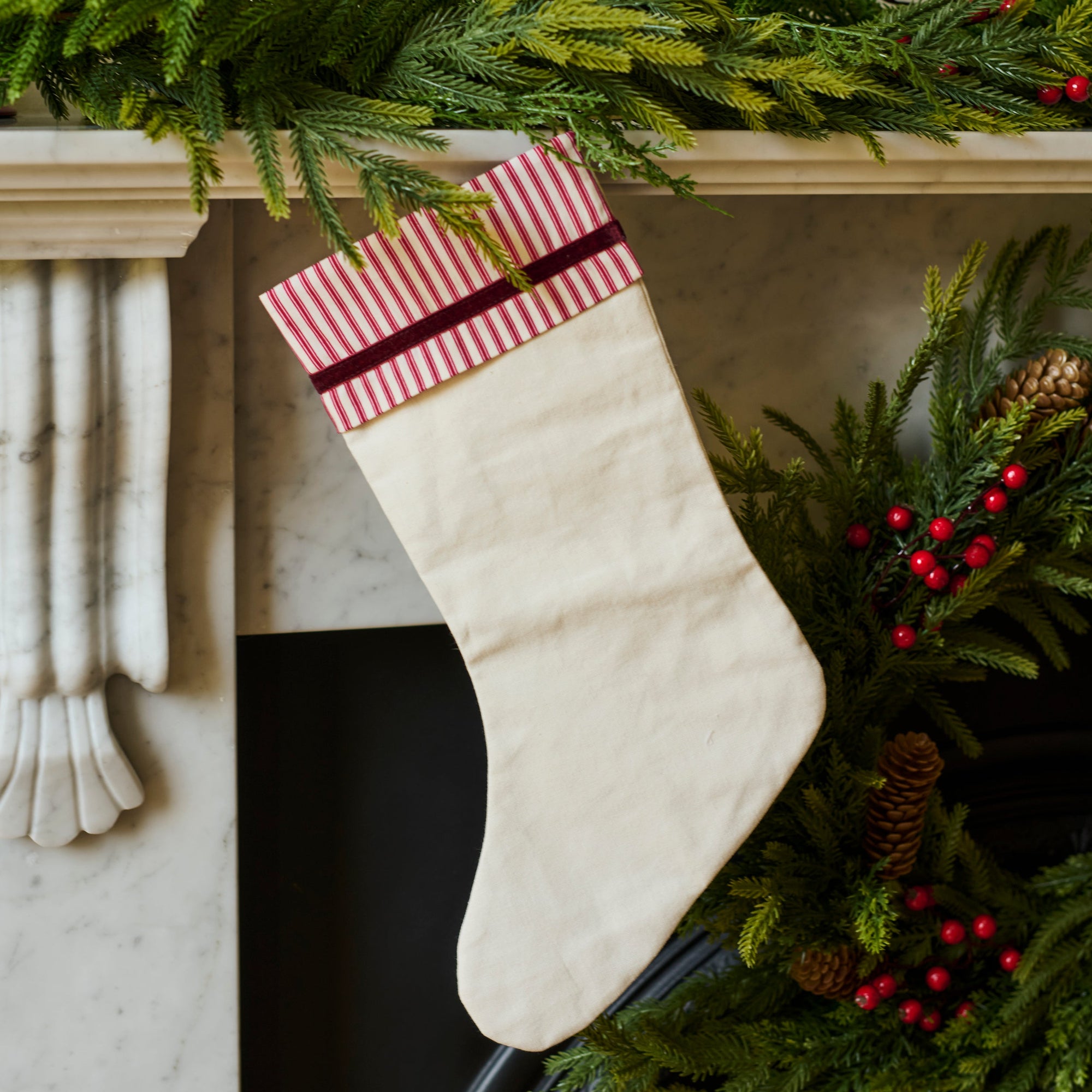 Cotton Christmas Stocking