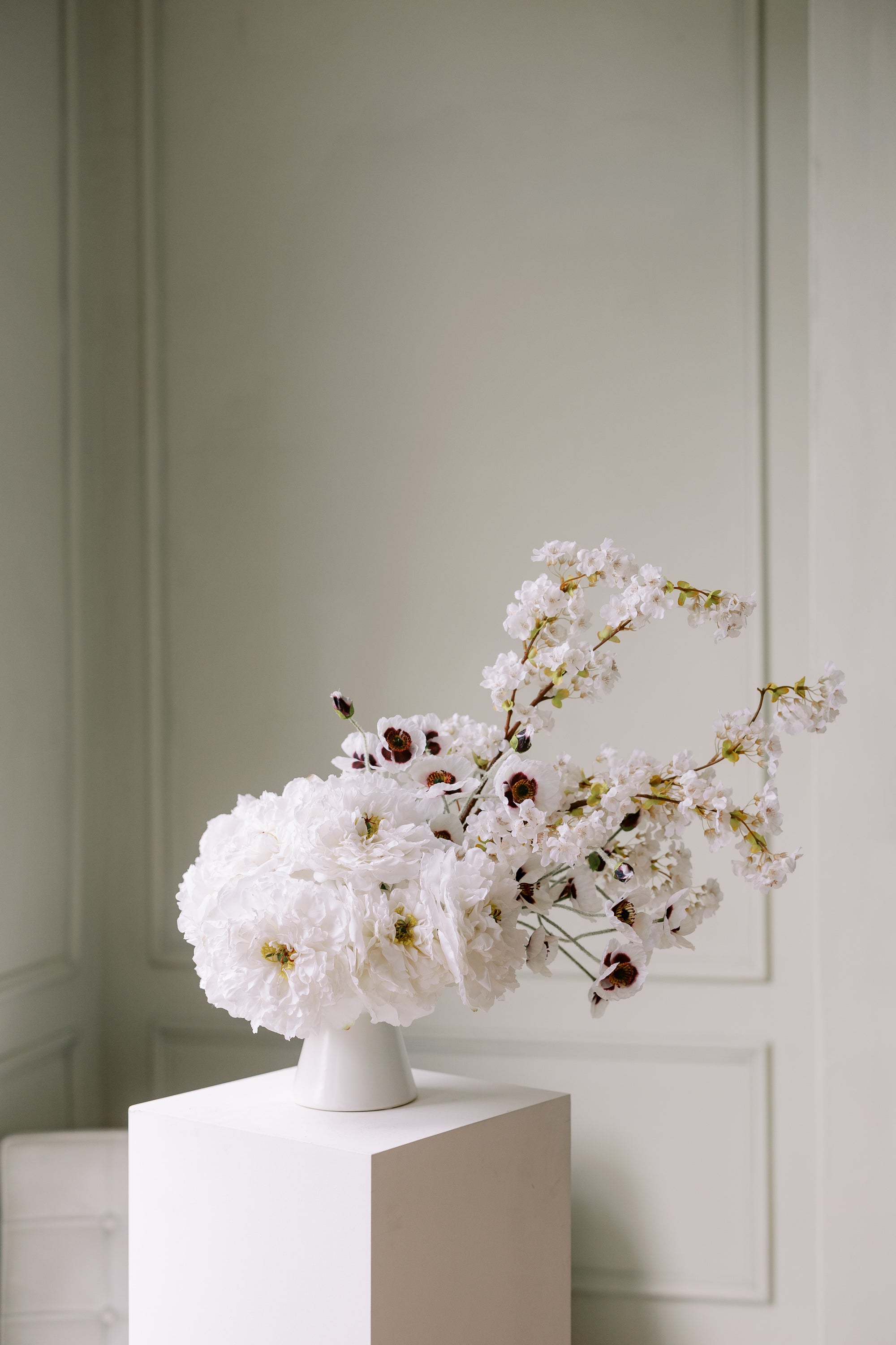 Large Arrangement for Hire - Faux Flower Arrangement & Vase
