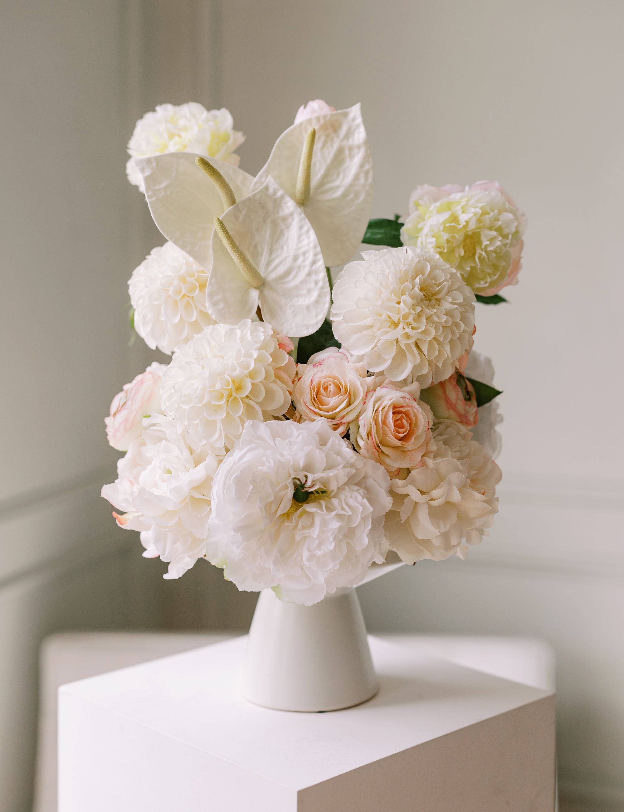Large Arrangement for Hire - Faux Flower Arrangement & Vase