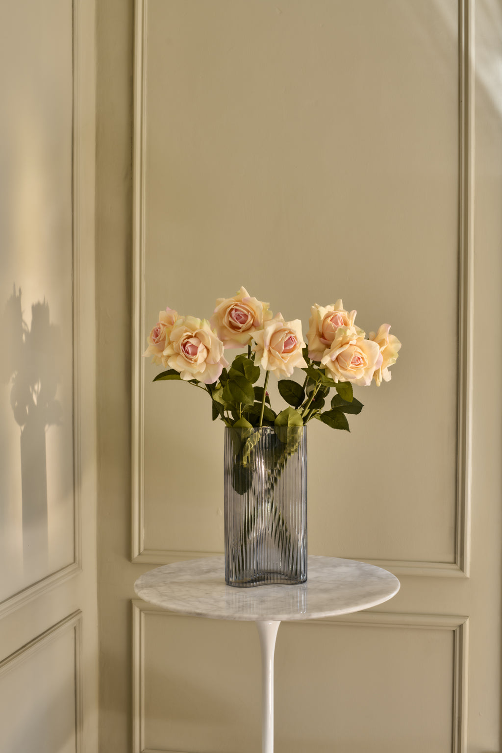 XL Roses - Faux Flower Stems - Red, Peach, White & Pink